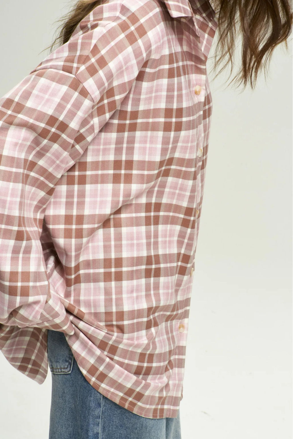 Рубашка в клетку Pink&Brown - Erist store фото 4