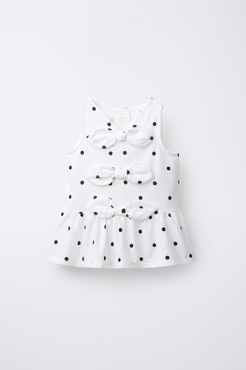 CONTRAST T-SHIRT WITH BOWS