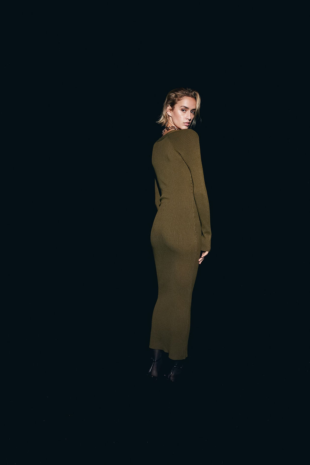 Vestido en punto mixto - H&m фото 4