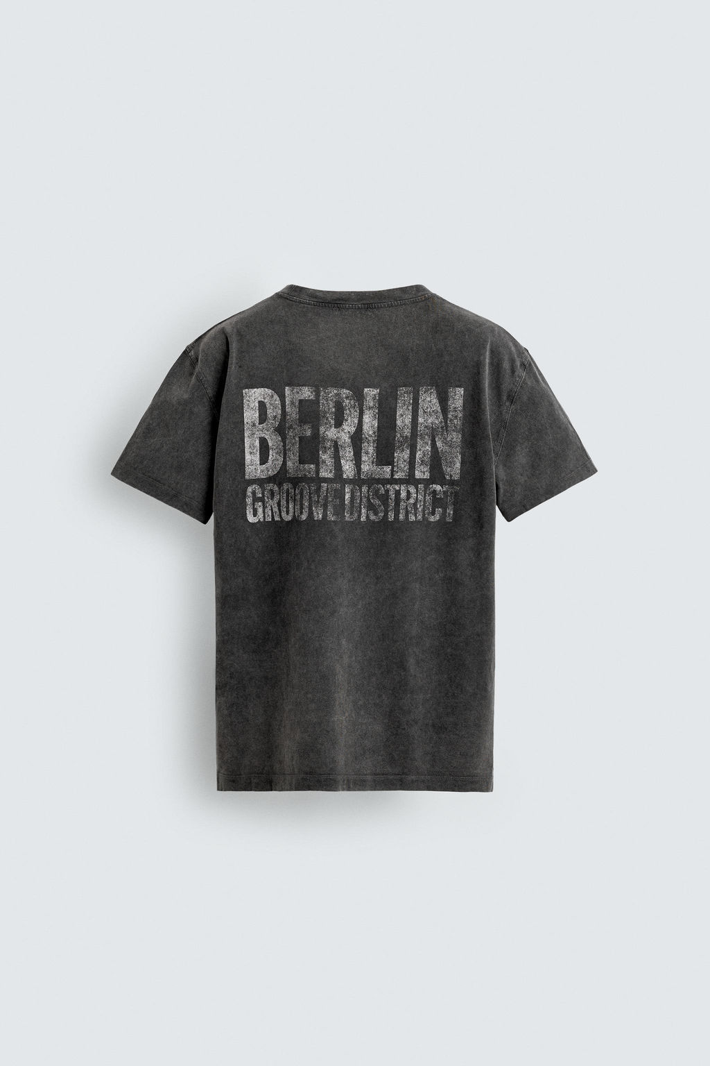 WASHED T-SHIRT WITH CONTRAST PRINTS - Zara фото 9