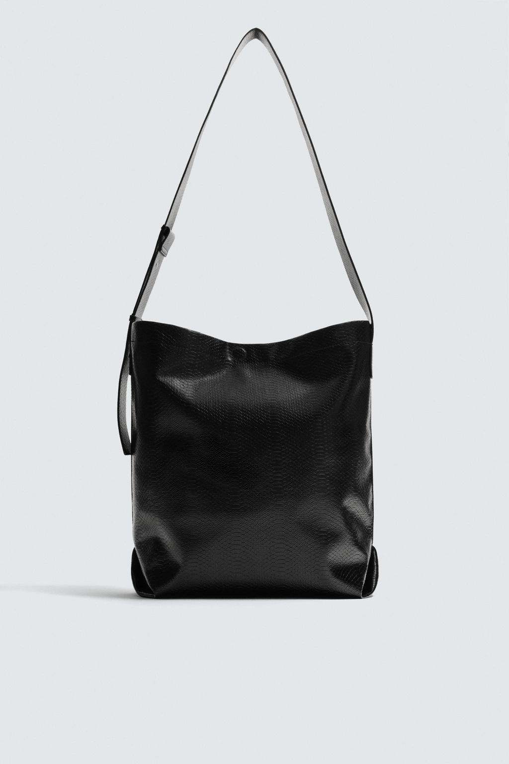 CROCODILE EMBOSSED TOTE BAG - Zara фото 9