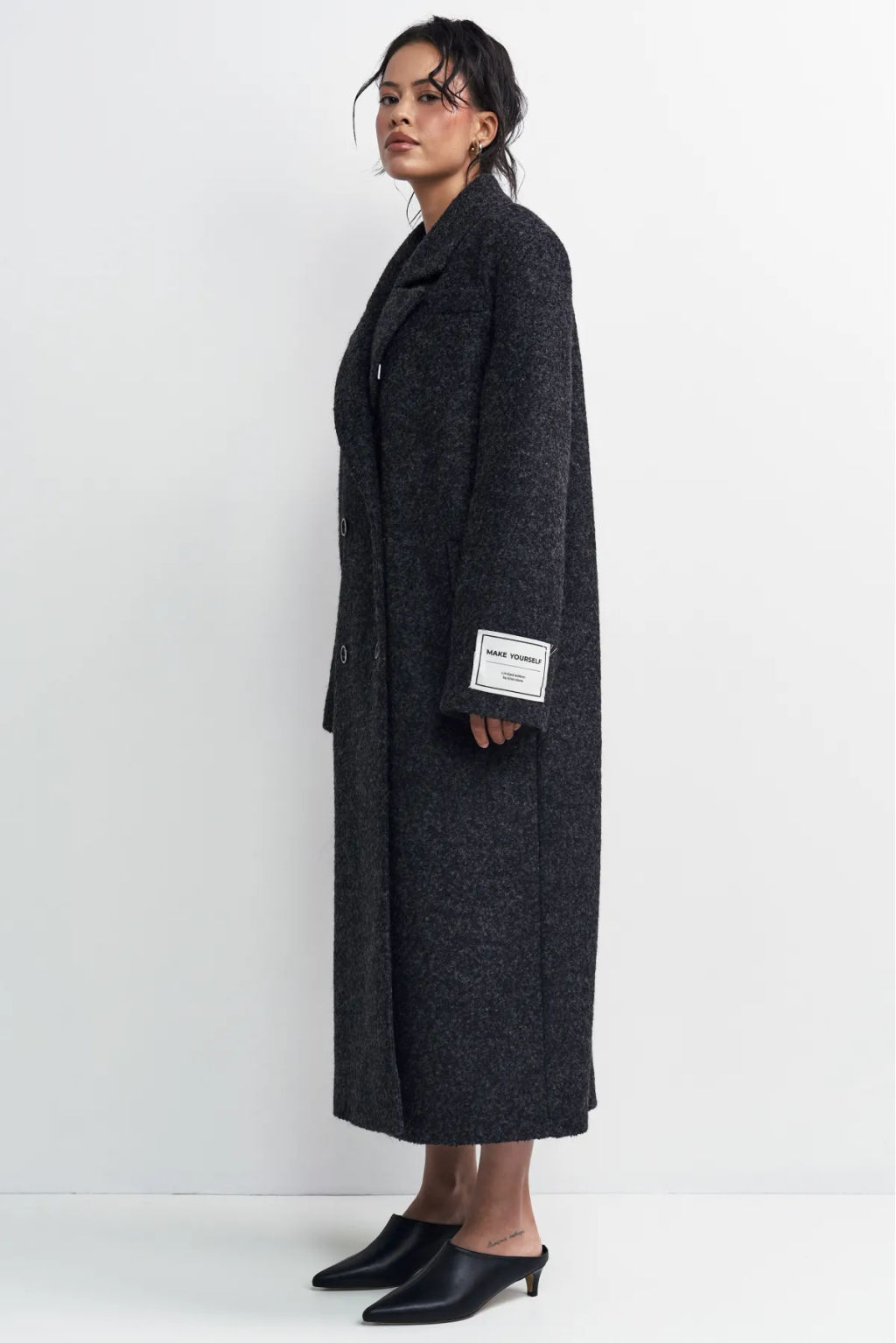 Пальто-макси Черный - Erist store фото 6