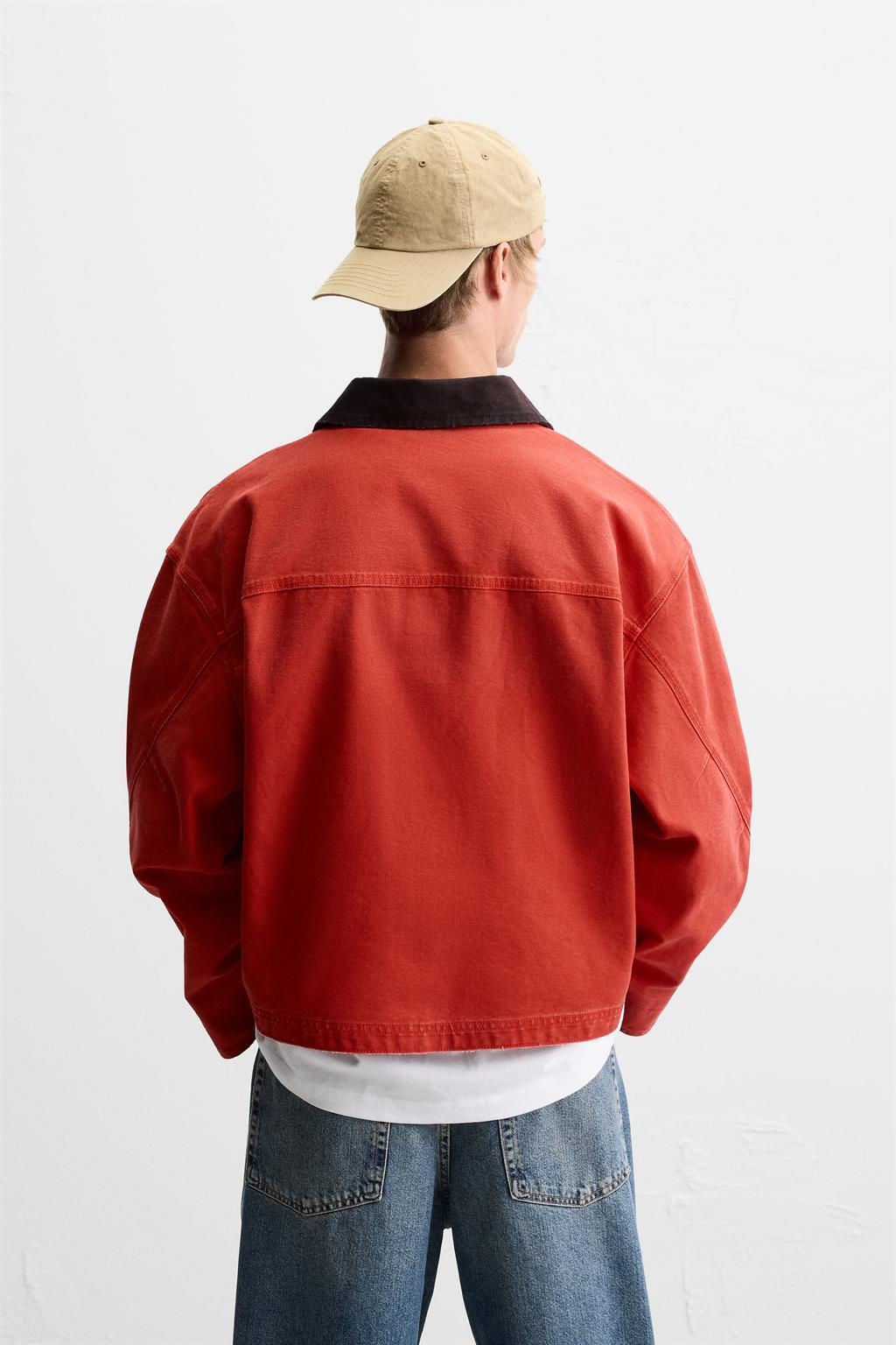 JACKET WITH CONTRAST COLLAR - Zara фото 3