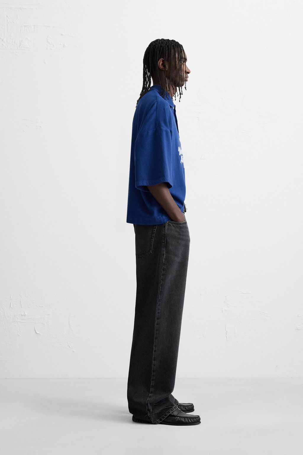EMBROIDERED TEXT POLO SHIRT - Zara фото 4