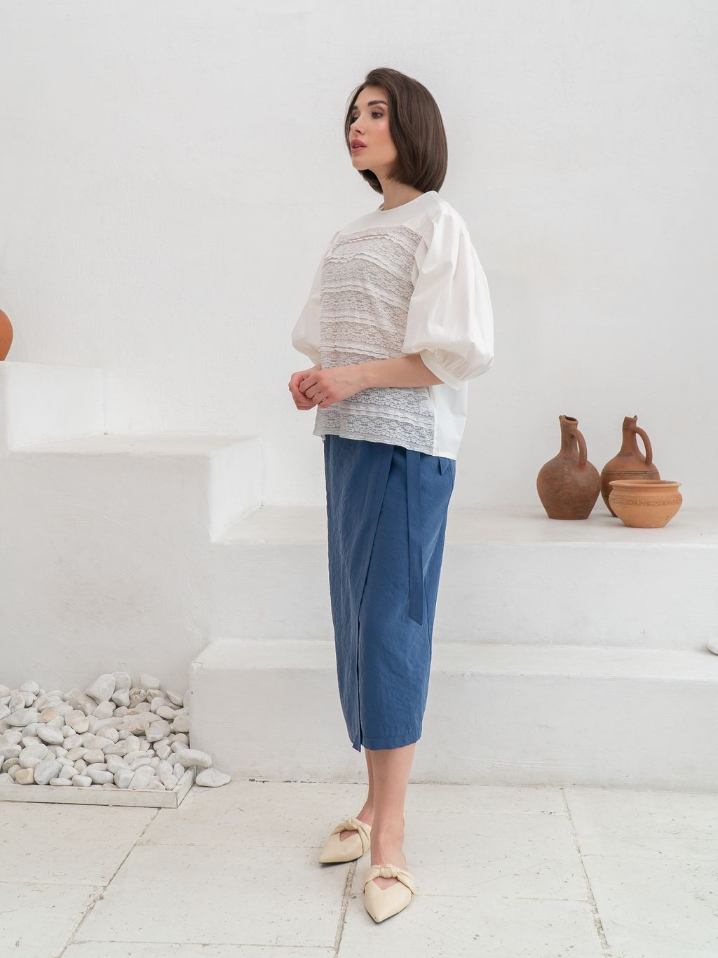 Юбка 222.060030/синий - Seven senses фото 5