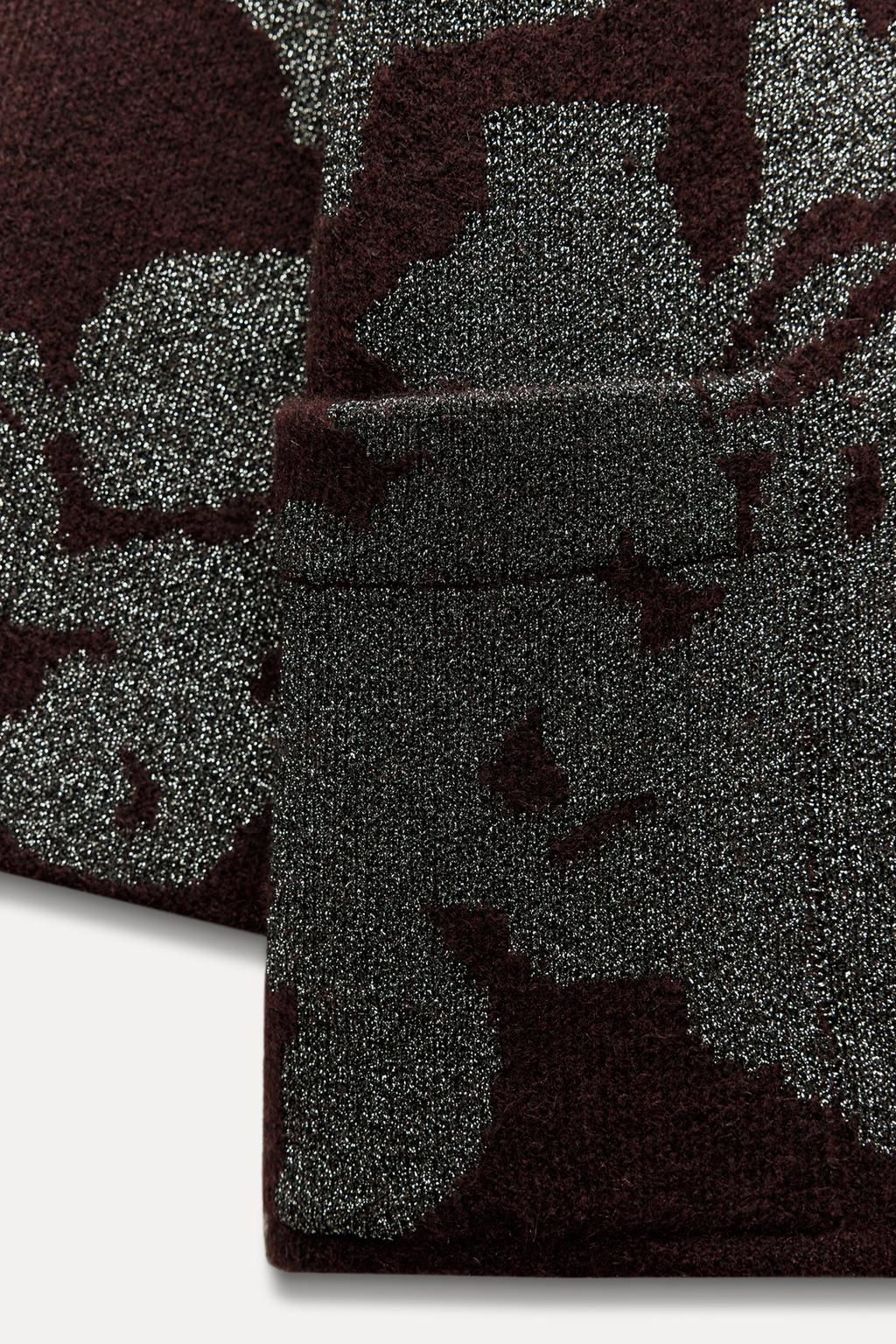 METALLIC KNIT COAT - Zara фото 9