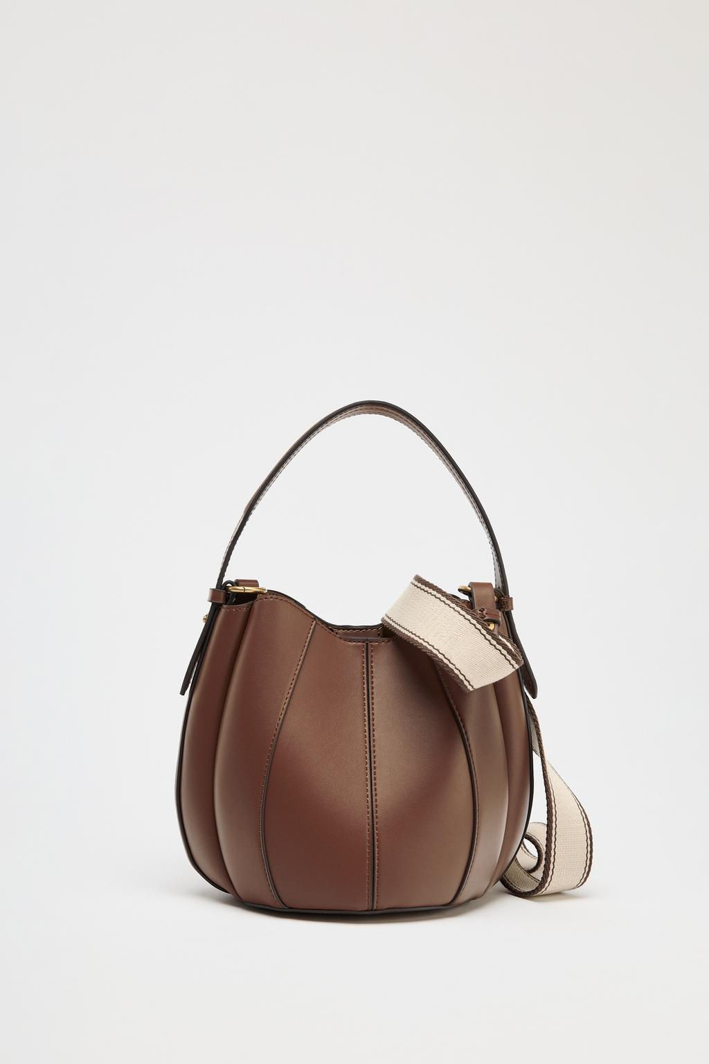 TOPSTITCH BUCKET BAG - Zara фото 6