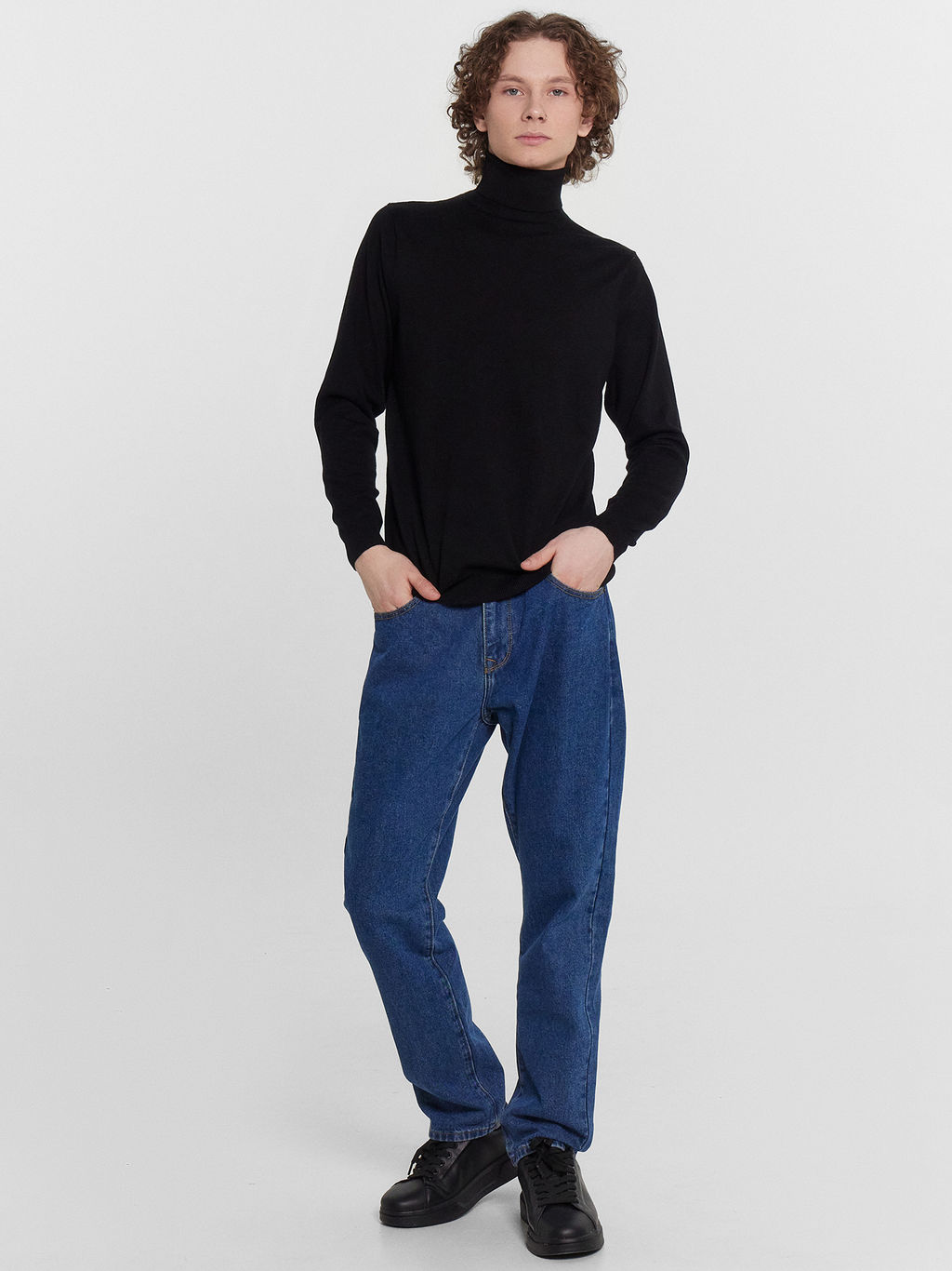 Свитер мужской темно-серый графит 121924