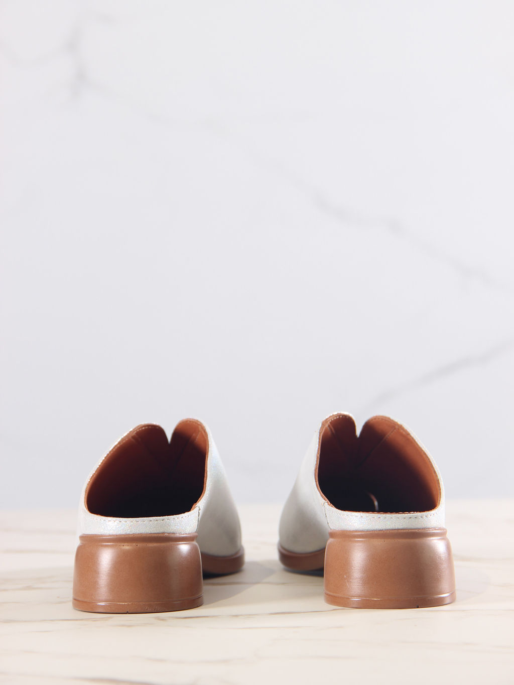 Сабо 3200.25294br.Белый ибица+коричневый