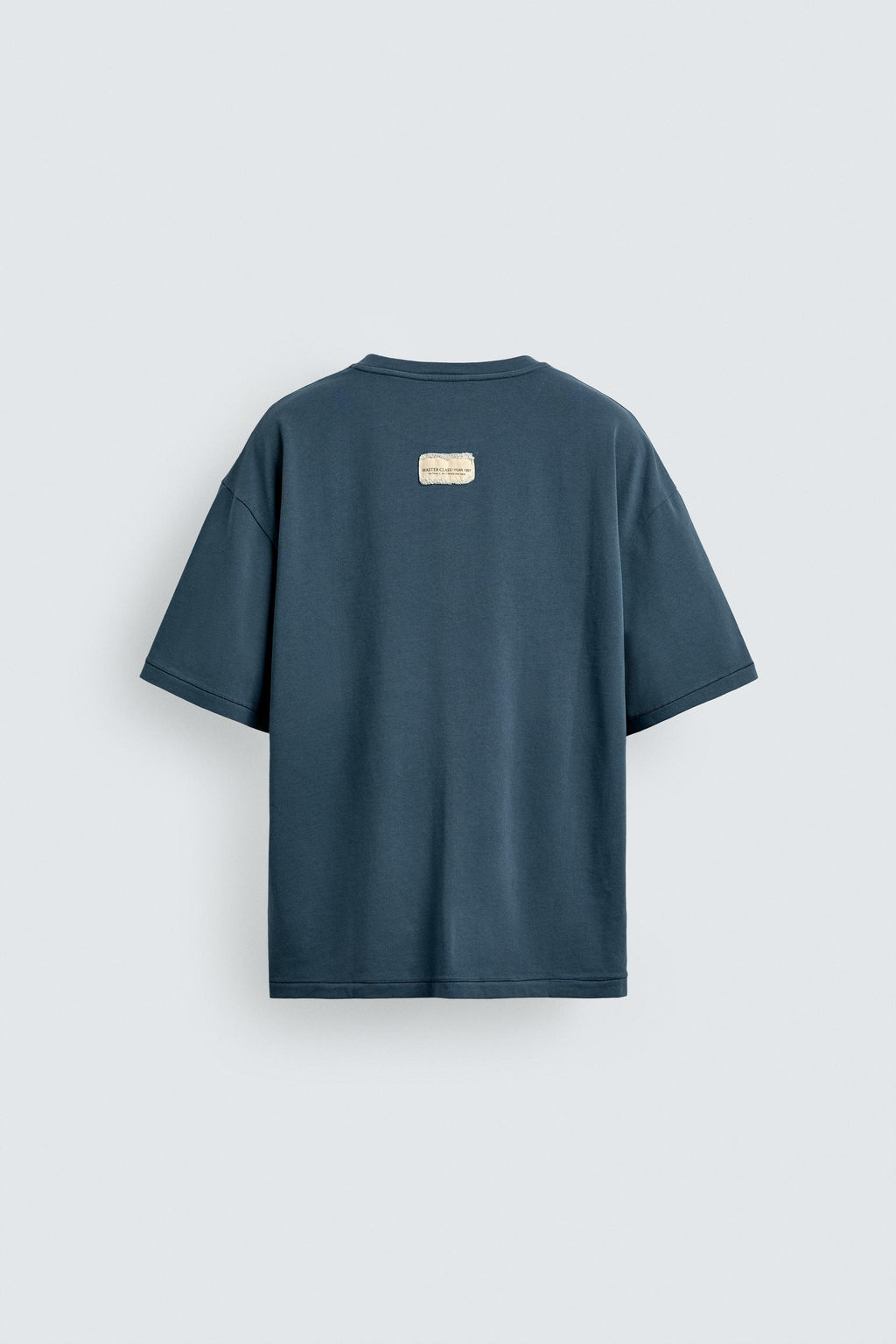 CAMISETA RELAXED FIT PARCHE / Azul - Zara фото 7