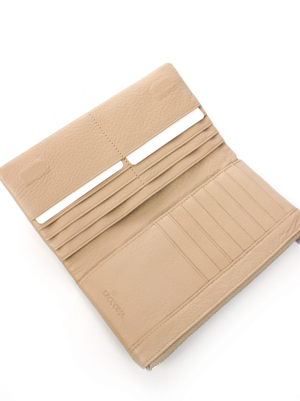 LACCOMA кошелек LA-1089-бежевый натуральная кожа
