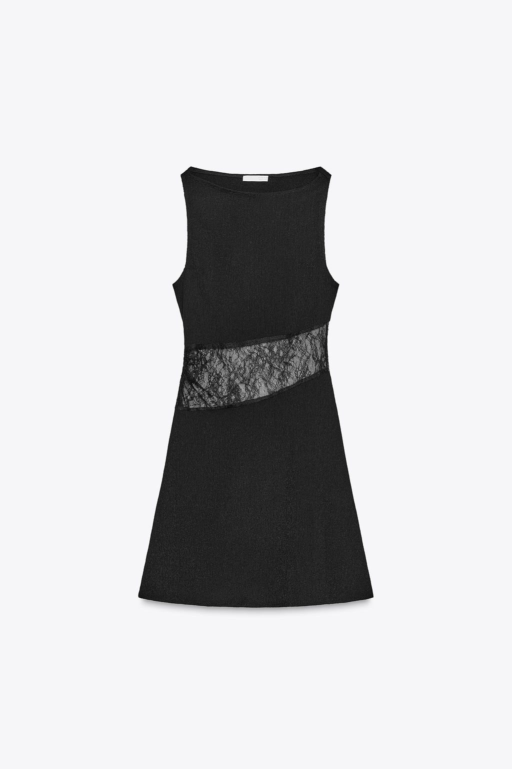 LACE TRIM SHORT DRESS - Zara фото 14