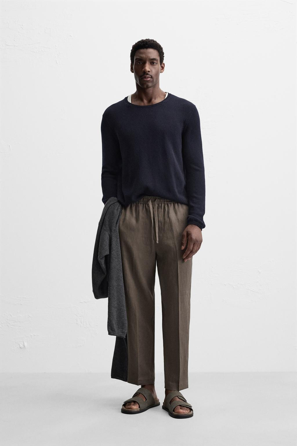 100% LINEN TROUSERS - Zara фото 3