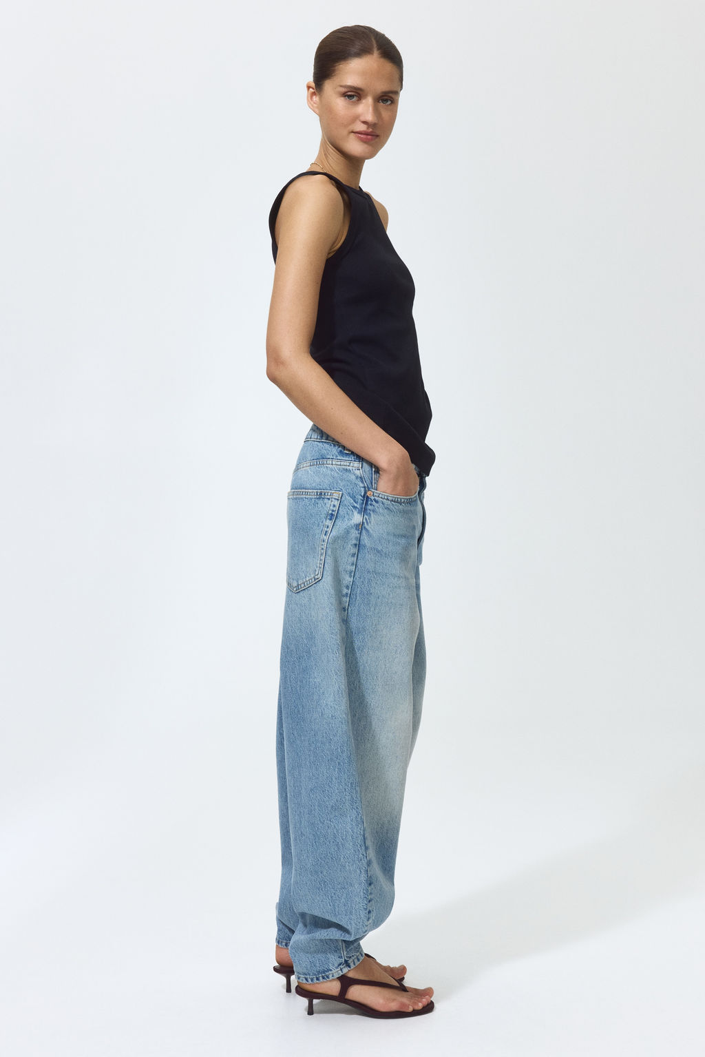 Barrel High Waist Ankle Jeans - H&m фото 7