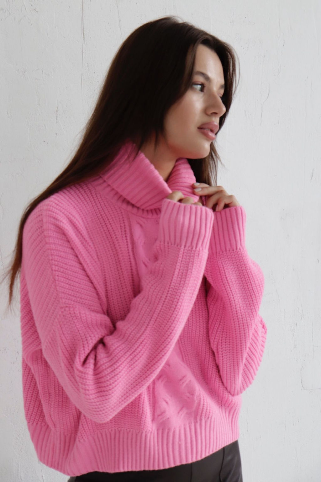 10209 Свитер короткий розовый - Martichelli фото 18