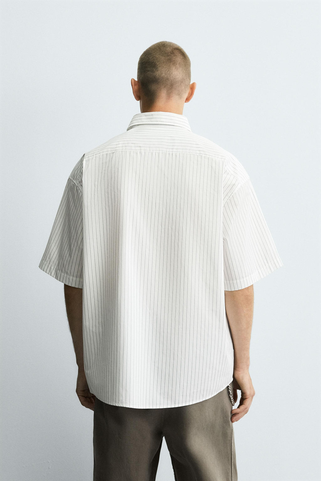 EMBROIDERED STRIPED SHIRT - Zara фото 3