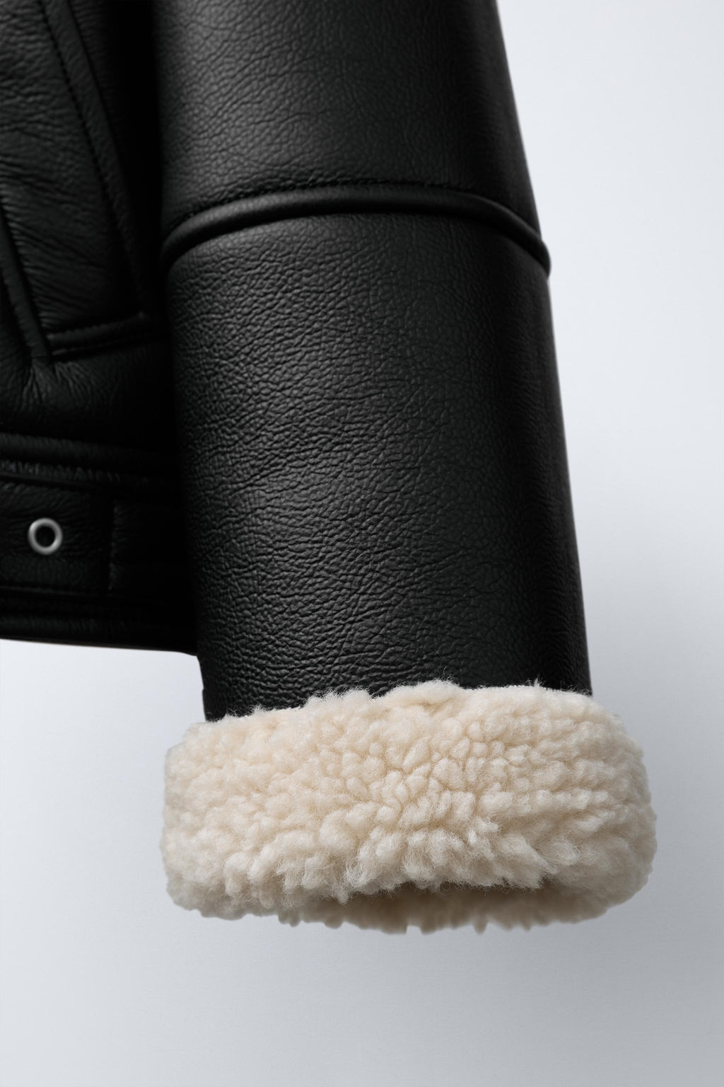 DOUBLE-FACED BIKER JACKET - Zara фото 6