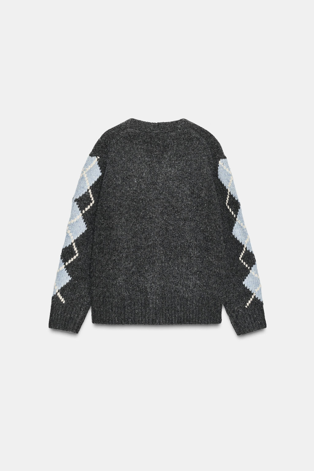 100% WOOL ARGYLE CARDIGAN - Zara фото 5