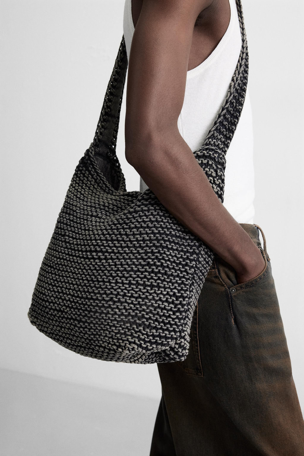 MACRAM_ SHOULDER BAG - Zara фото 2