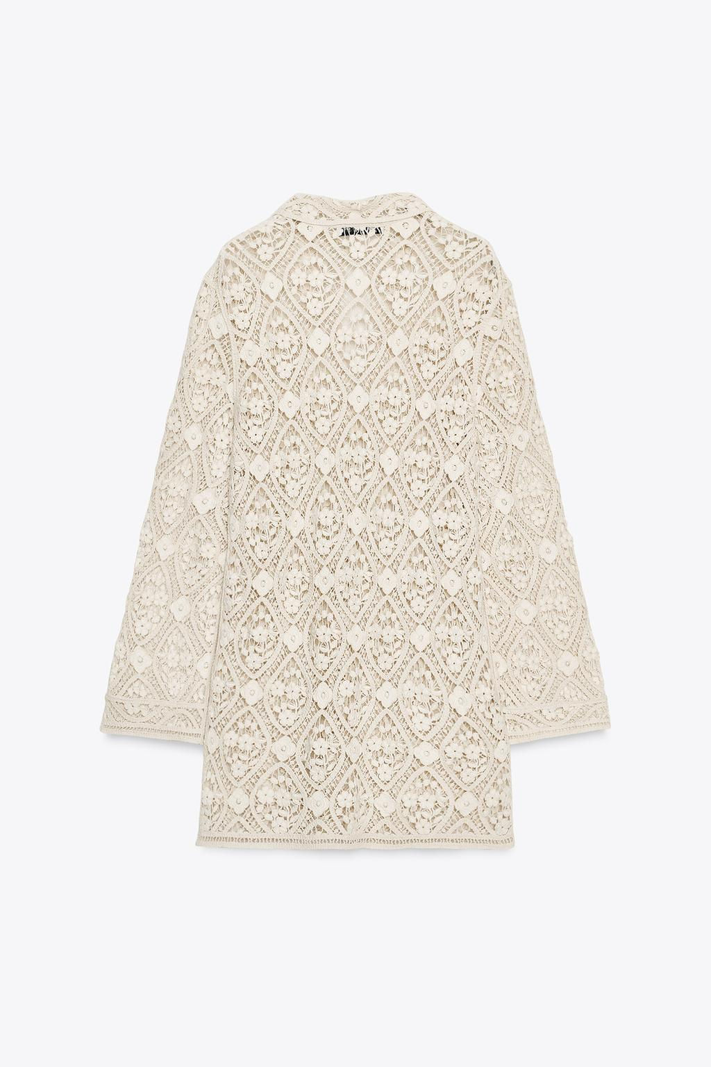 ZW COLLECTION CROCHET MINI DRESS - Zara фото 8