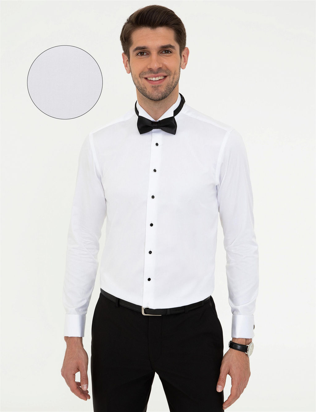 Beyaz Slim Fit Smokin G_mlek