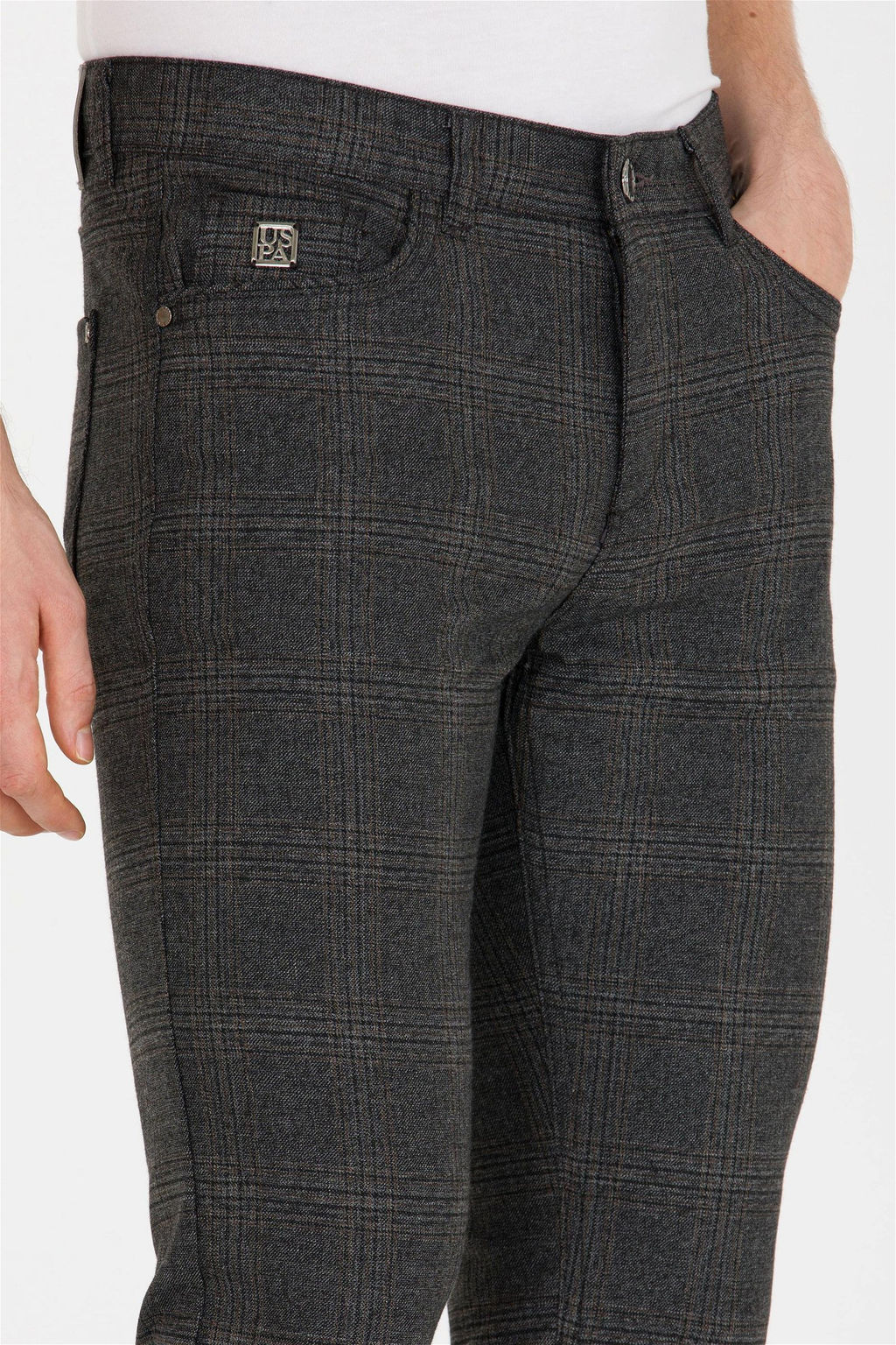 U. S. Polo Assn / Мужские брюки из плотной ткани антрацитового цвета - U.s. polo assn фото 13