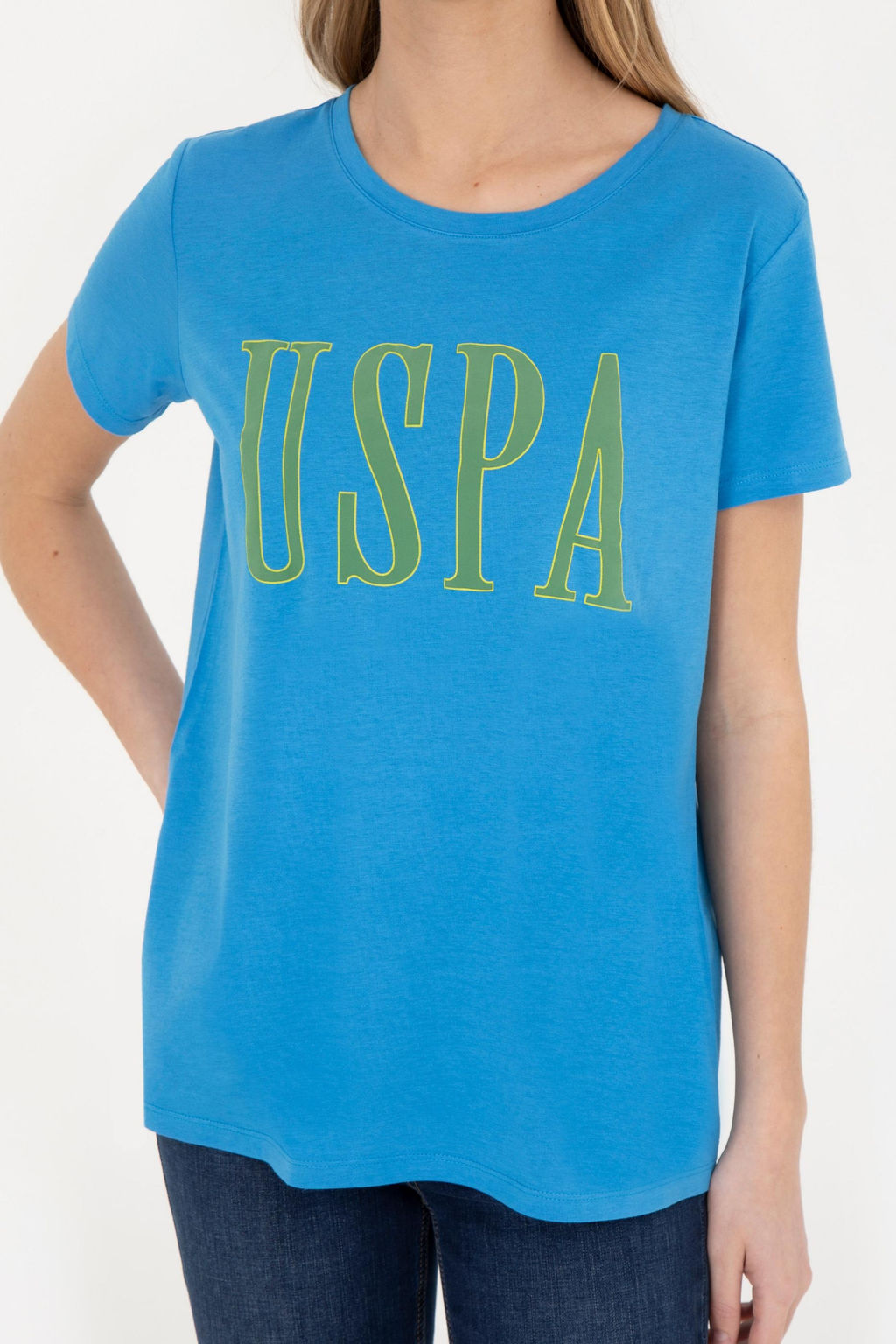 Женская футболка Saks с круглым вырезом - U.s. polo assn фото 13