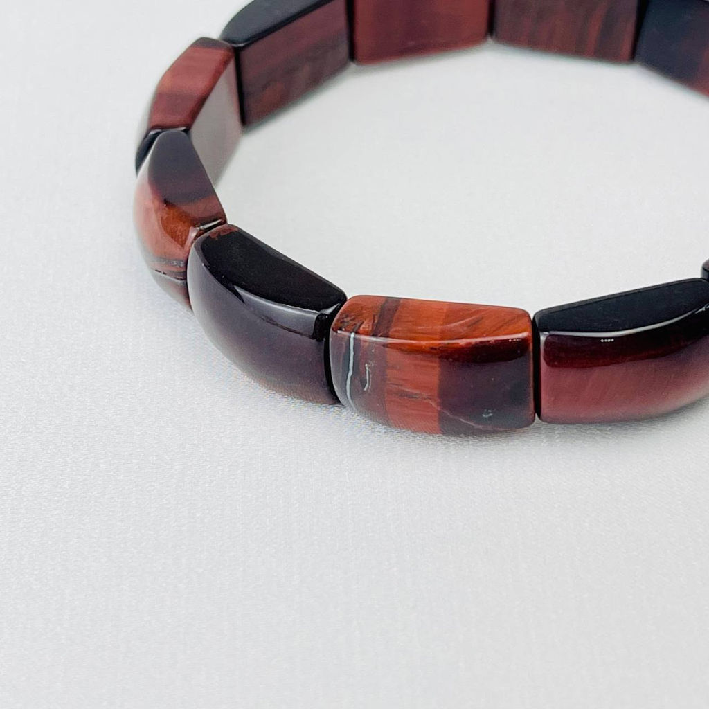 Браслет из Бычьего глаза 19 см - Радуга самоцветов фото 2