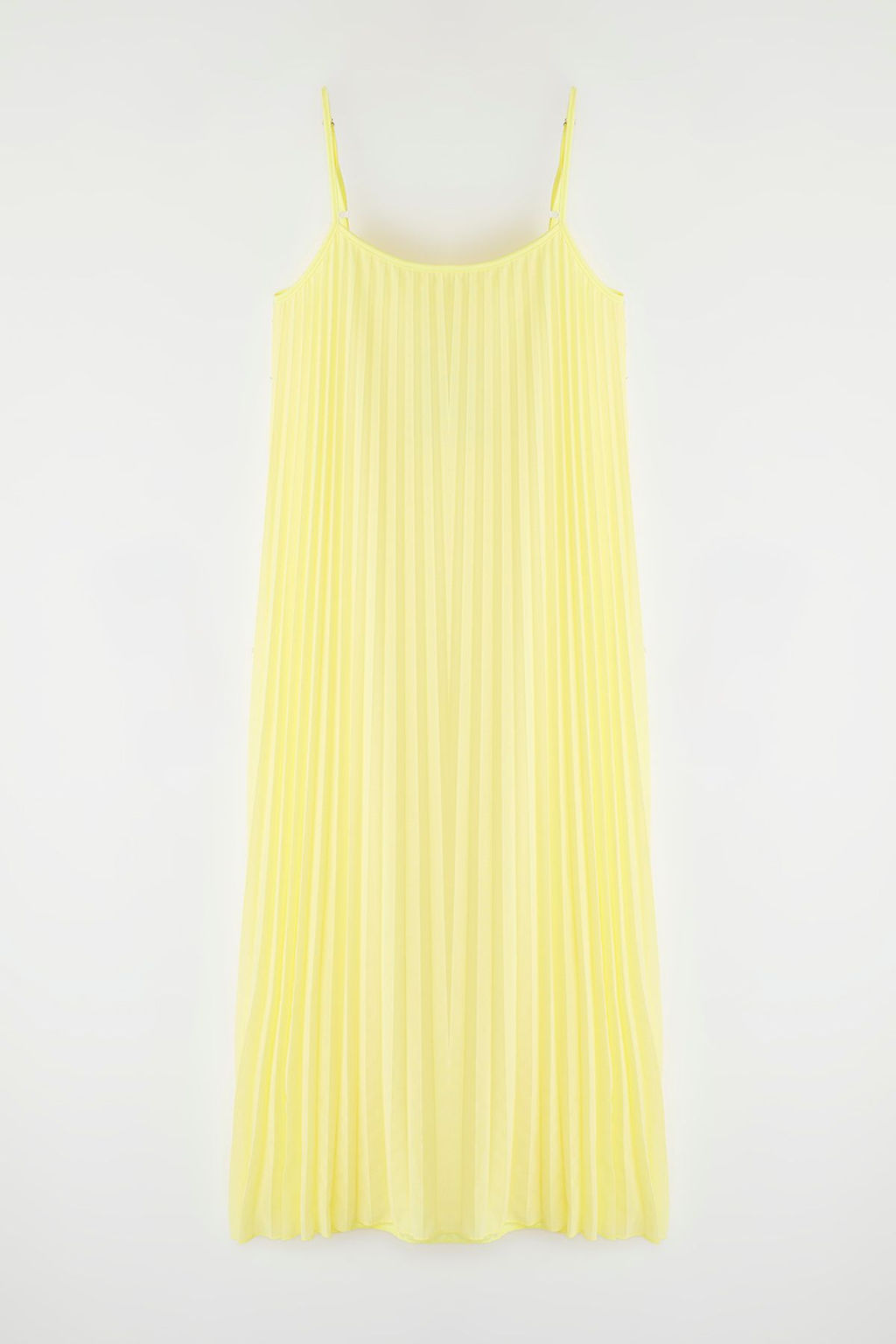 TRENDYOLMILLA Siyah Duz Y?rtmacl? Maxi Piliseli A-line Esnek Orme Elbise TWOSS25EL00170 фото 22