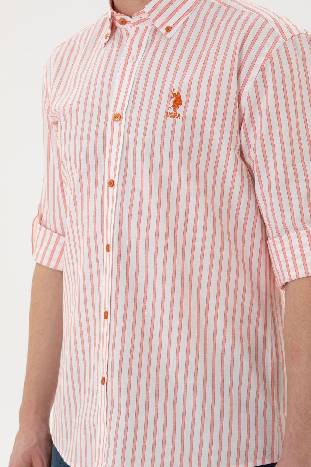 Мужская рубашка с длинным рукавом RED - U.s. polo assn фото 13