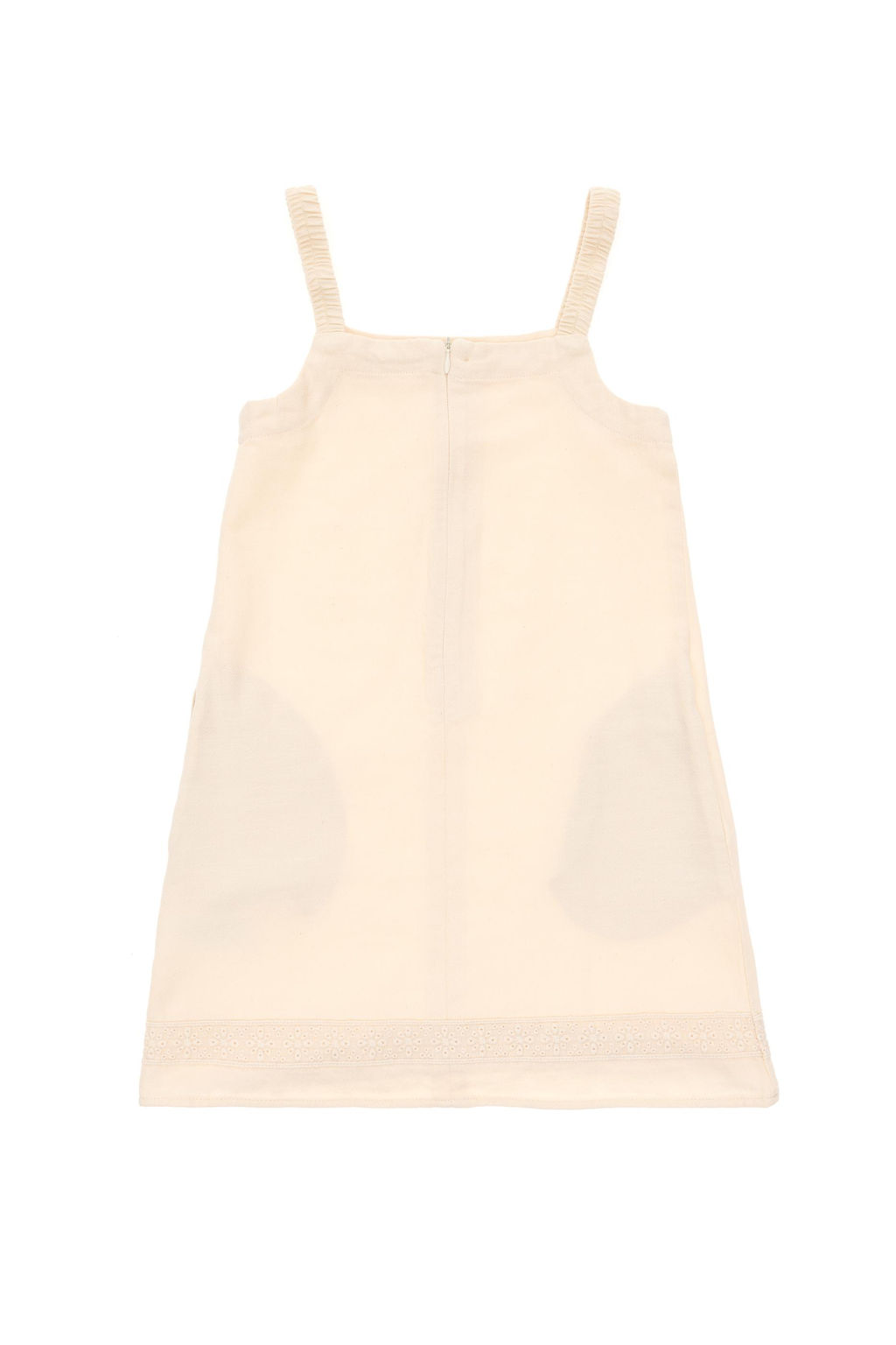 Тканое платье цвета экрю для девочки Неожиданная скидка в корзине - U.s. polo assn фото 3