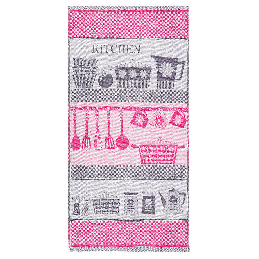 Полотенце кухонное 30х70см, пестротканое, плотность 200гр/м2, хлопок 100%, Kitchen, цвета микс (Россия) - Домашняя Мода фото 2