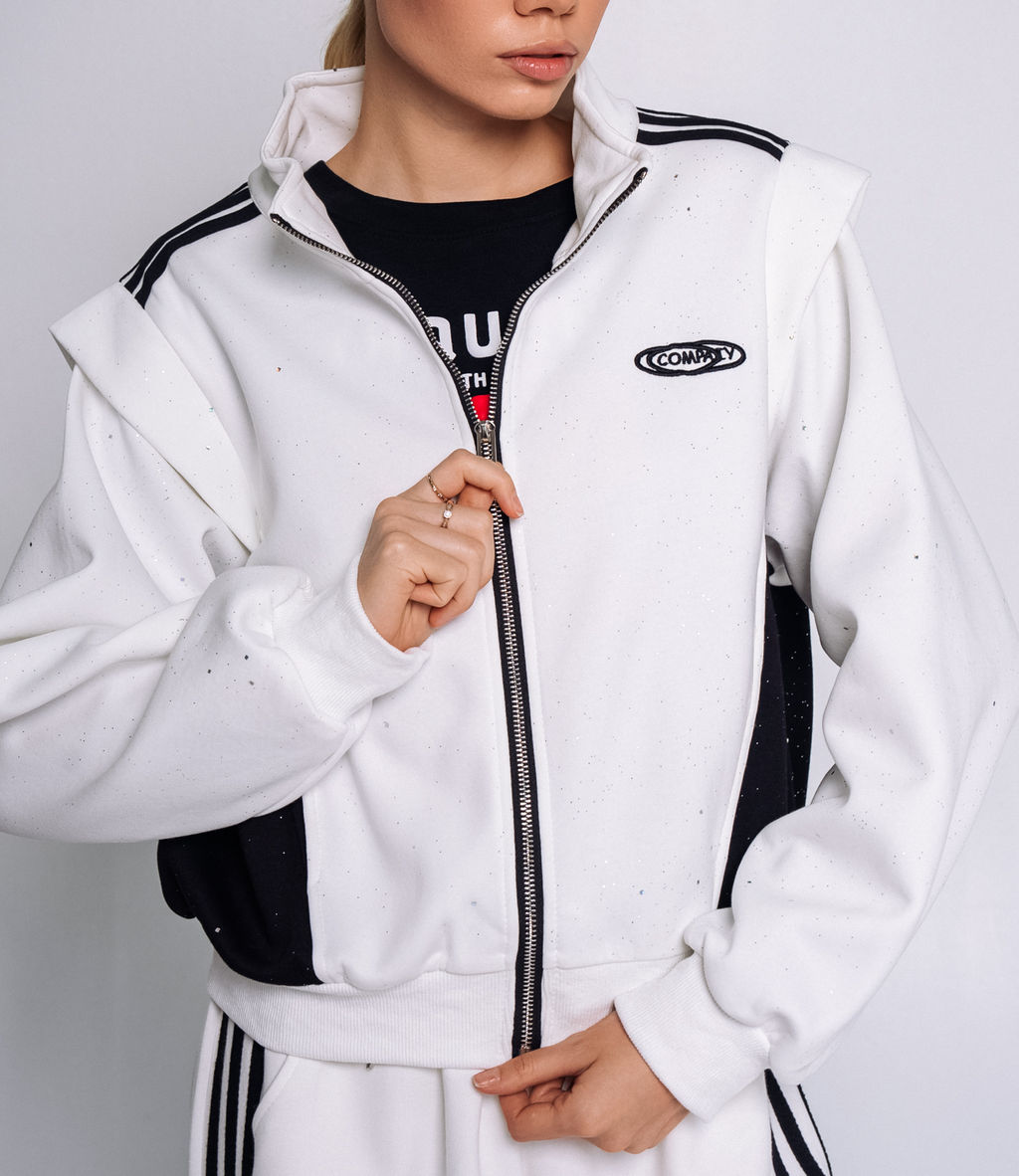 Толстовка #КТ5860, белый