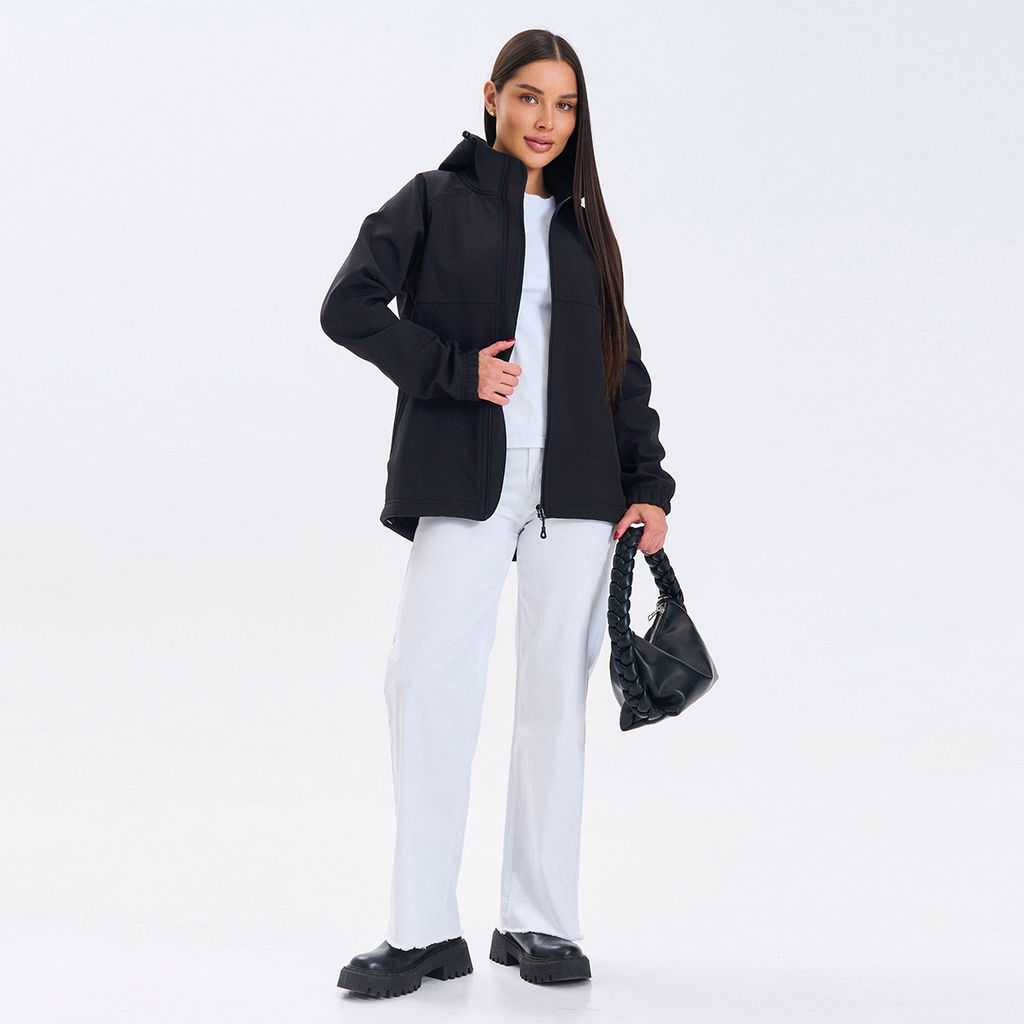 RODOS Ветровка softshell женская демисезон М-312 чёрный