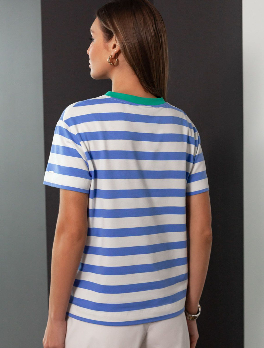 Футболка из премиального хлопка с эластаном - Vilatte фото 3