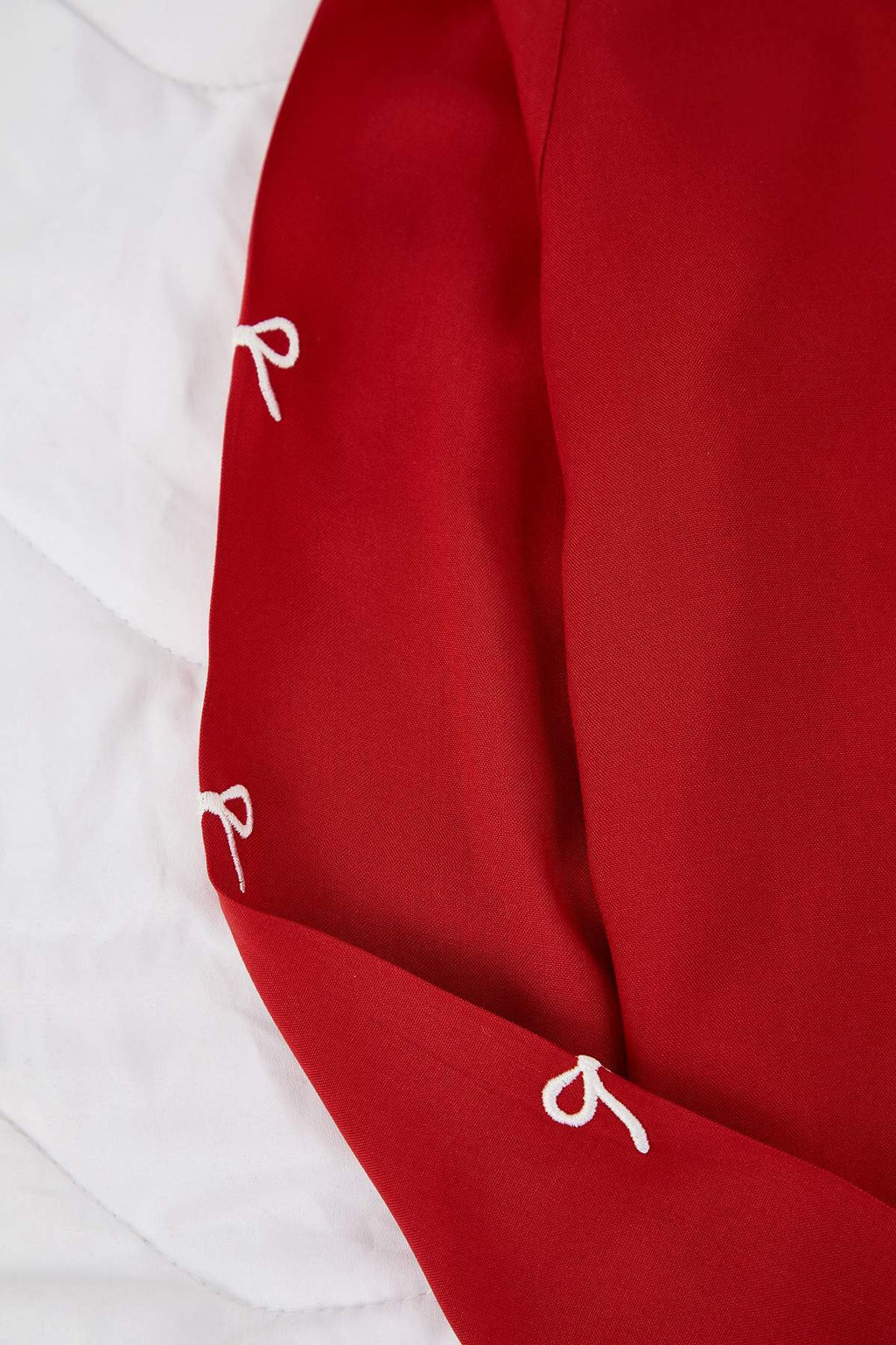 Pembe Kurdele/Fiyonk Nak?s Detayl? Viskon Dokuma Pijama Tak?m? THMAW26PT00089 - Trendyolmilla фото 13