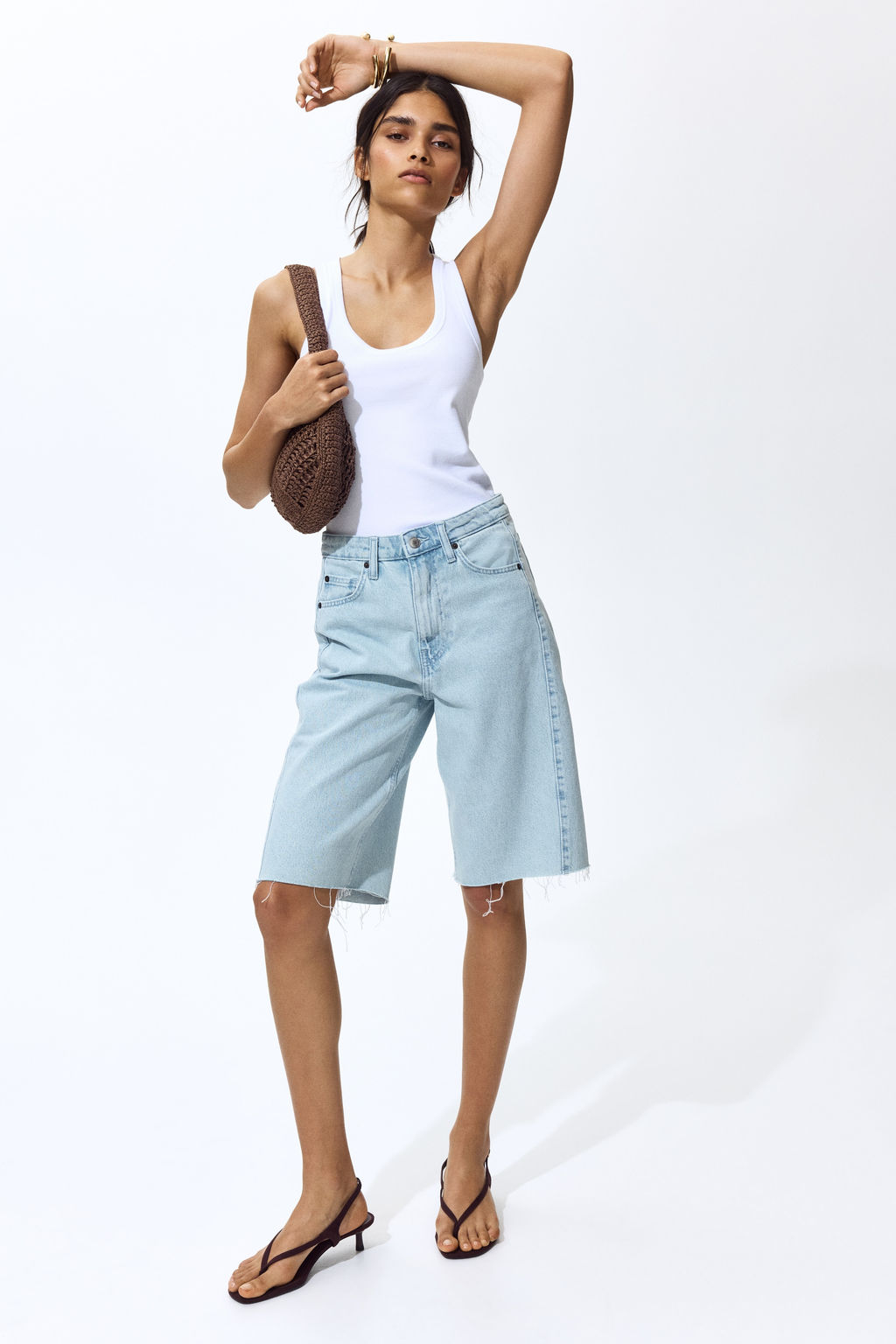 Bermudas en denim - H&m фото 3