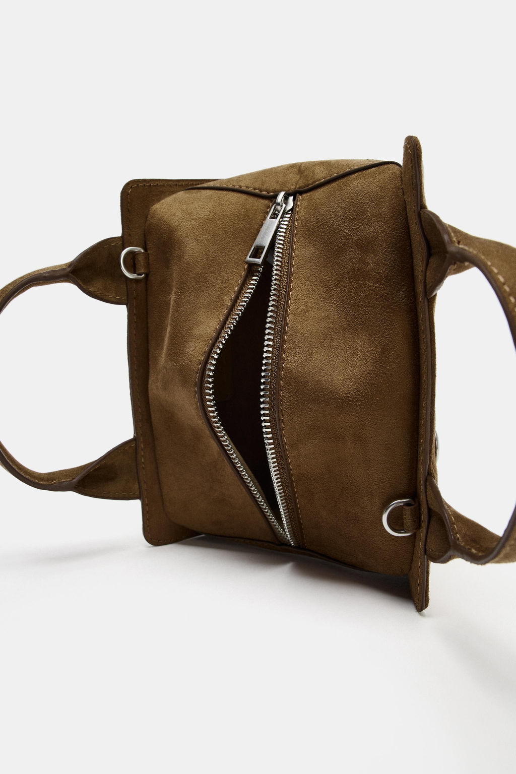 BOLSO DE MANO TACHAS / Verde - Zara фото 6