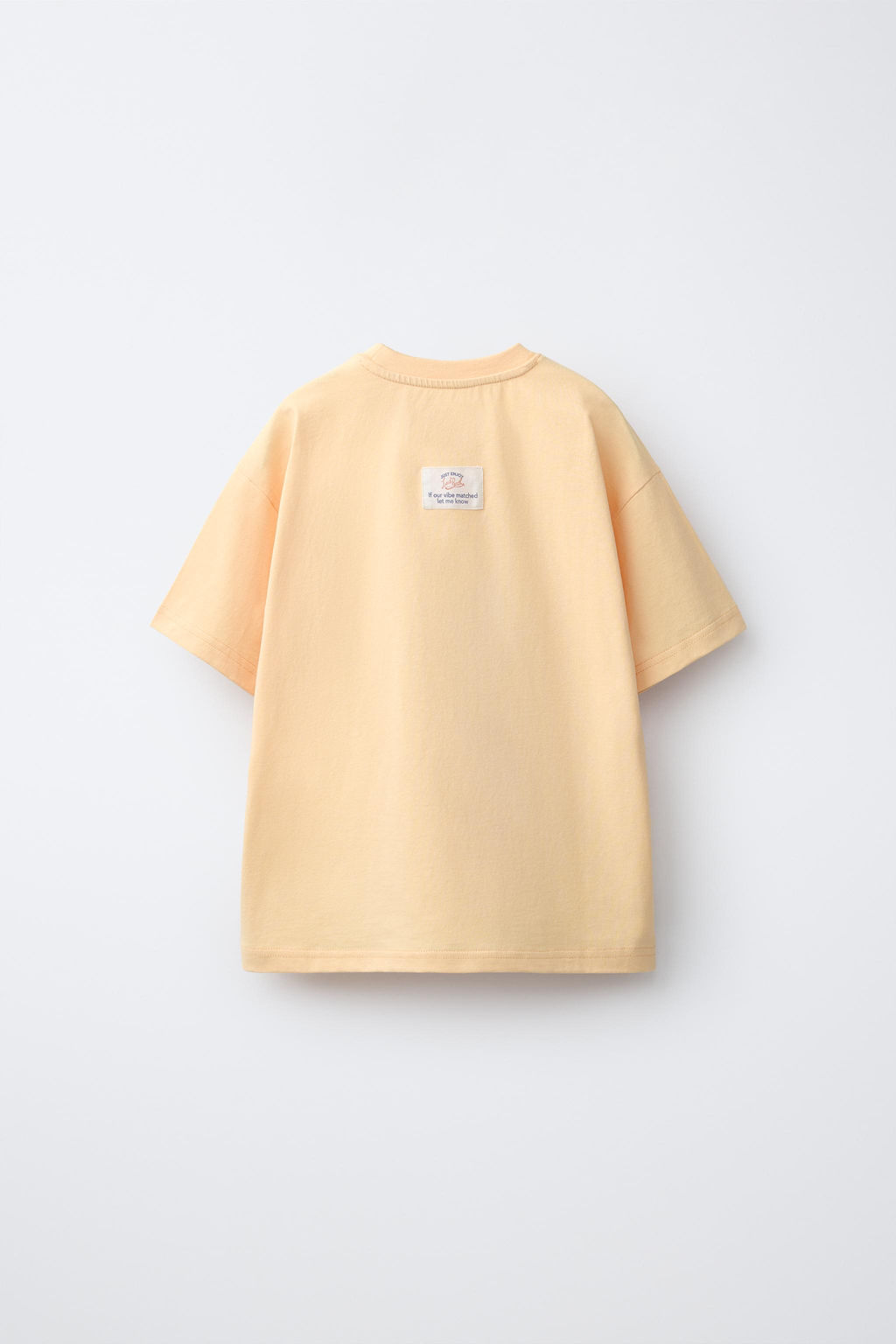 CAMISETA ESTAMPADO TEXTO / Naranja claro - Zara фото 2