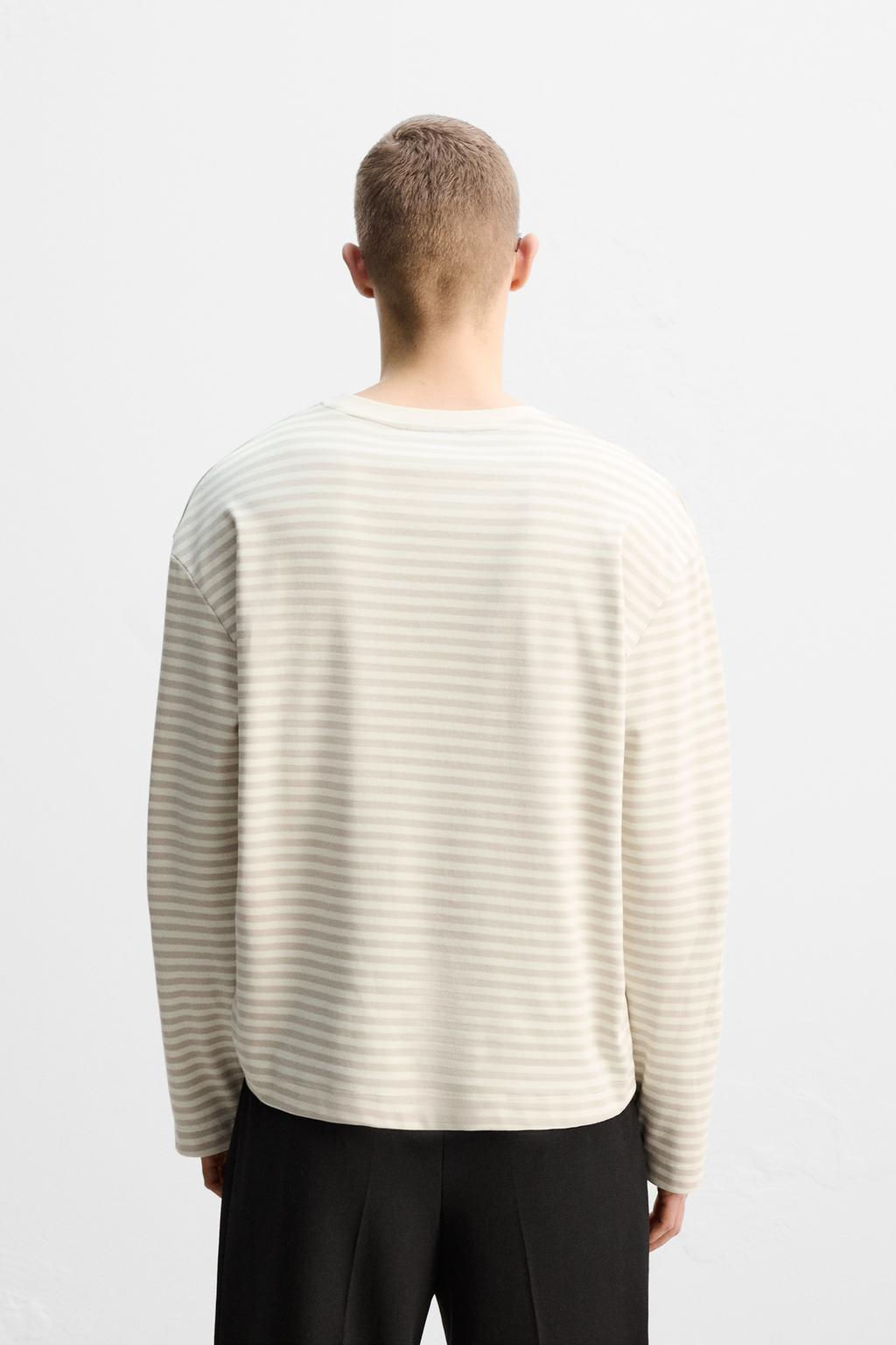 LIMITED EDITION STRIPED T-SHIRT - Zara фото 5