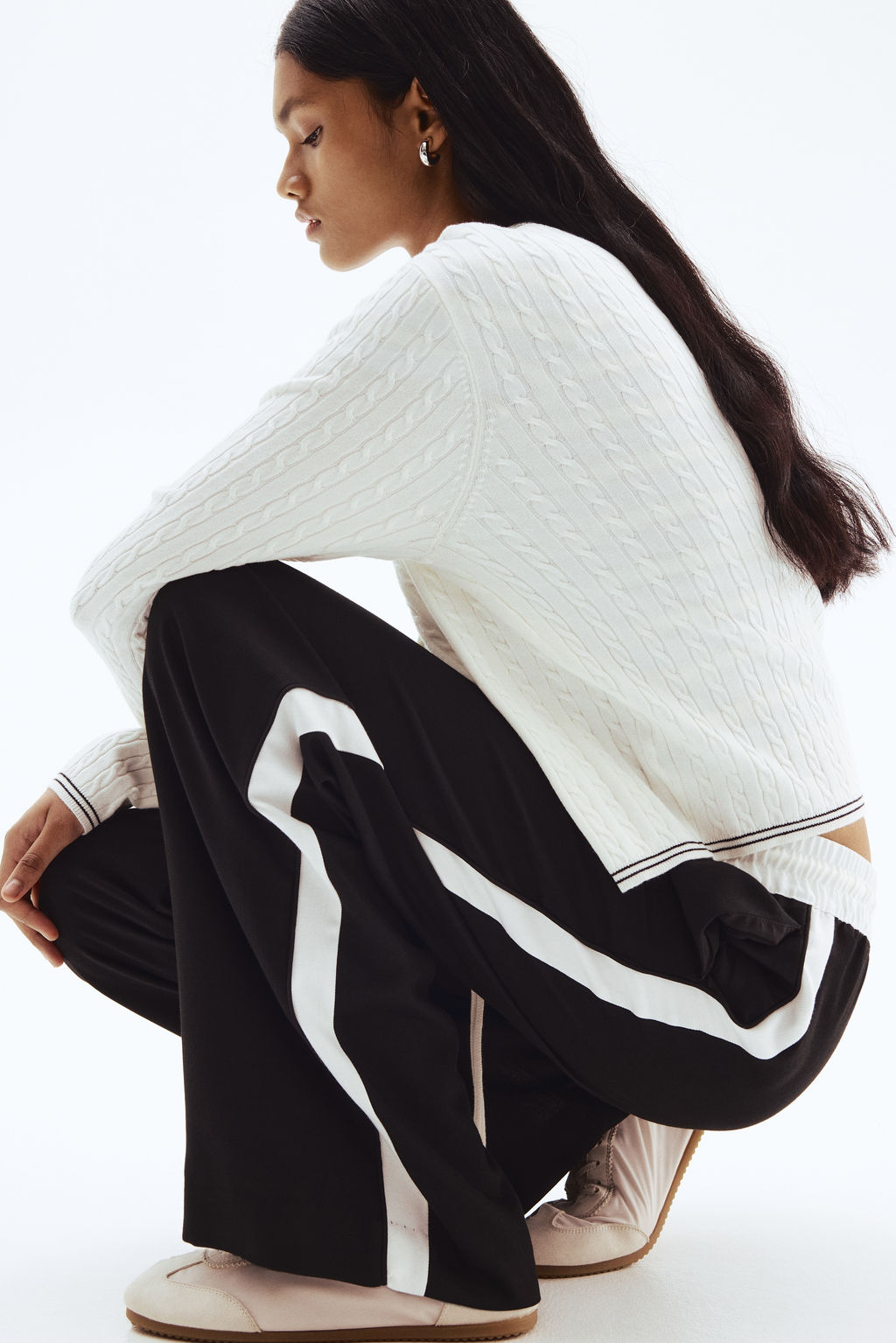 Pantal?n amplio con cord?n de ajuste - H&m фото 3