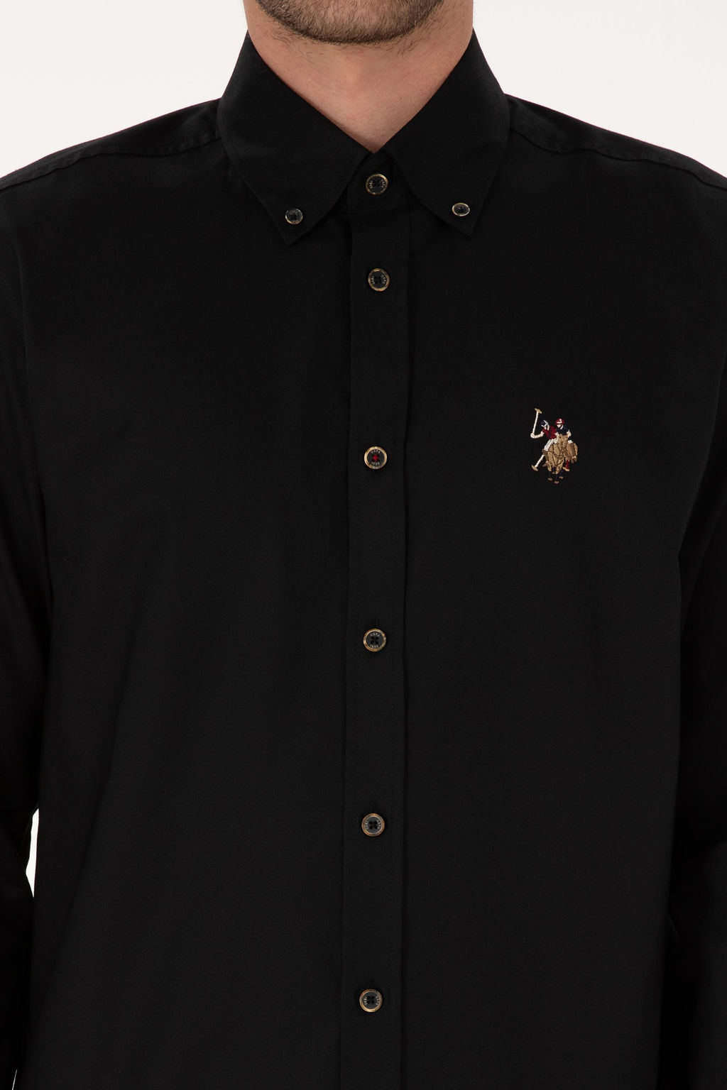 Erkek Siyah Uzun Kollu Basic G_mlek Sepette S_rpriz _ndirim - U.s. polo assn фото 6