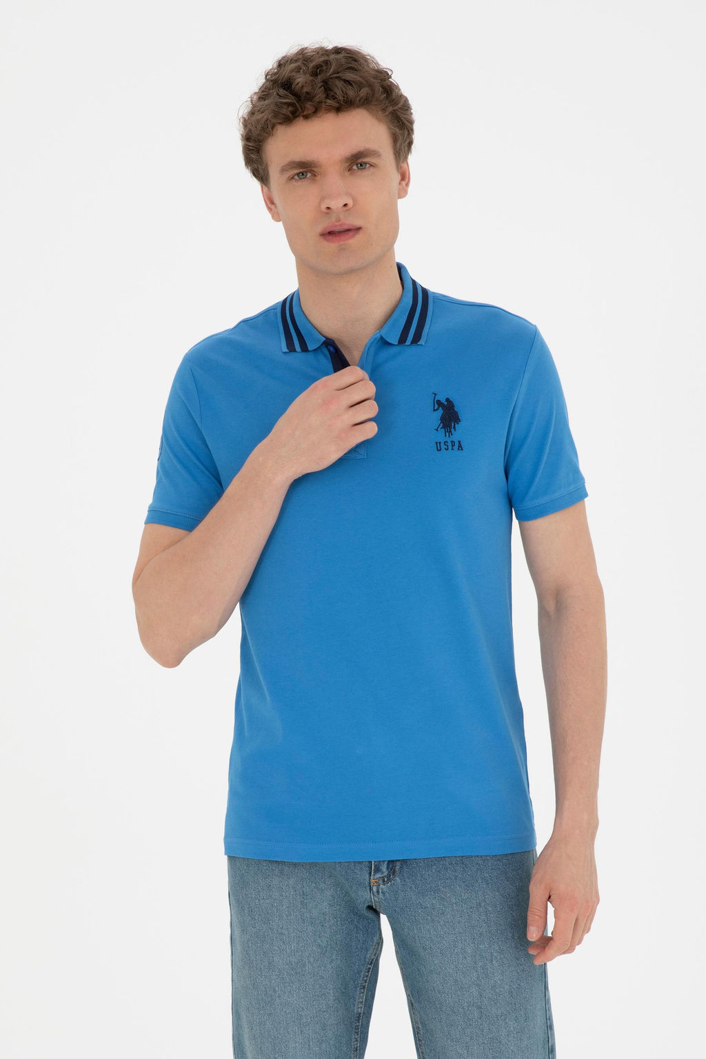 Мужская футболка Saks Basic с воротником-поло Неожиданная скидка в корзине - U.s. polo assn фото 8
