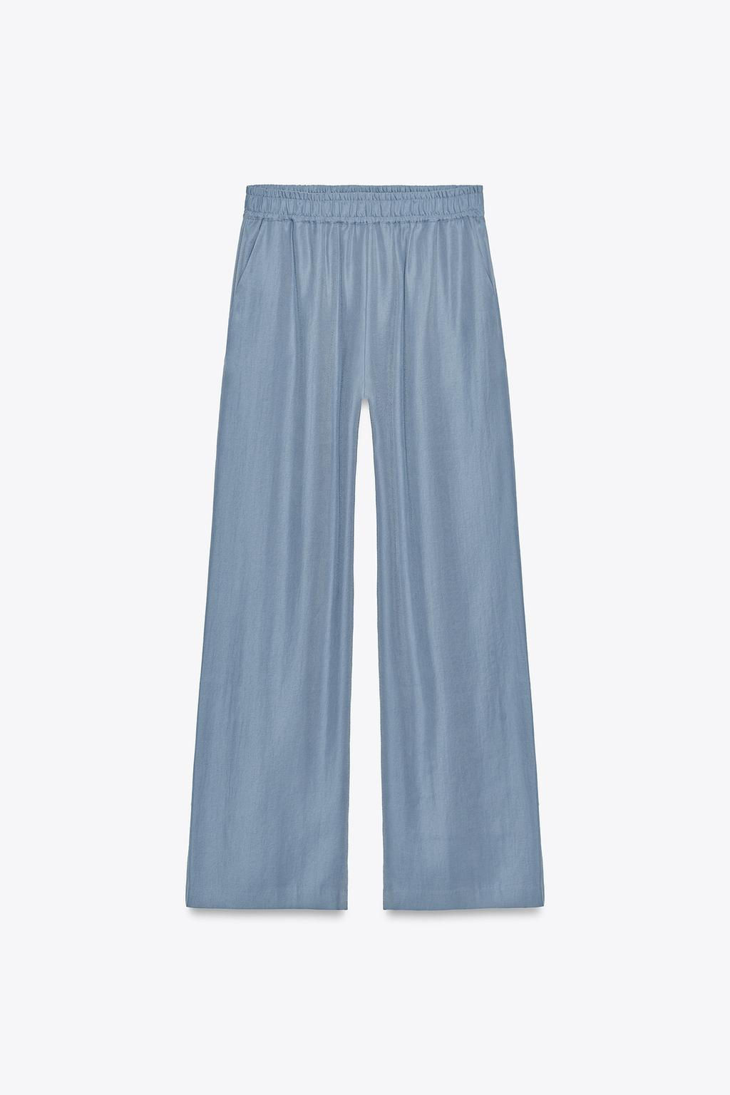 SOFT-TOUCH WIDE-LEG TROUSERS - Zara фото 5