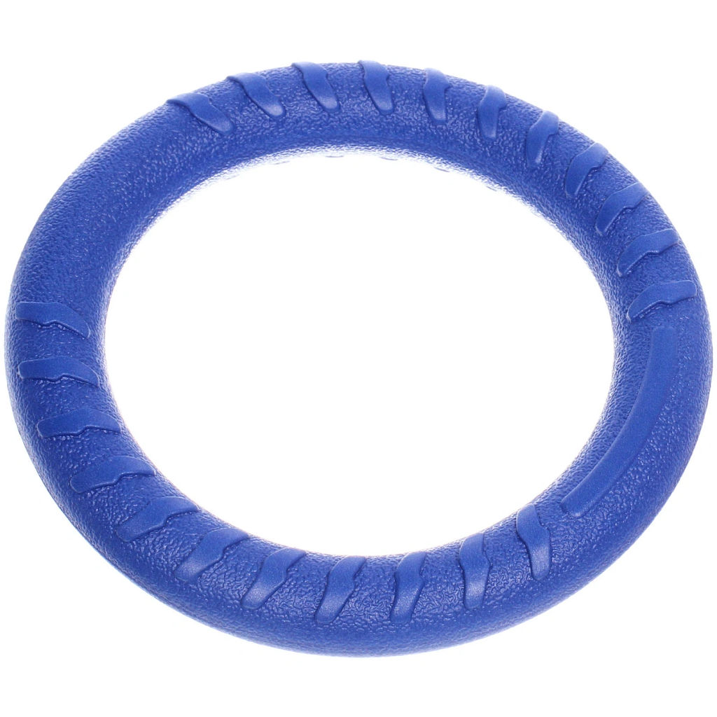 Кольцо - пуллер для собак средних и крупных пород "ЛЮБИМЫЙ БРО", цвет синий, d - 18.5см (подвес)