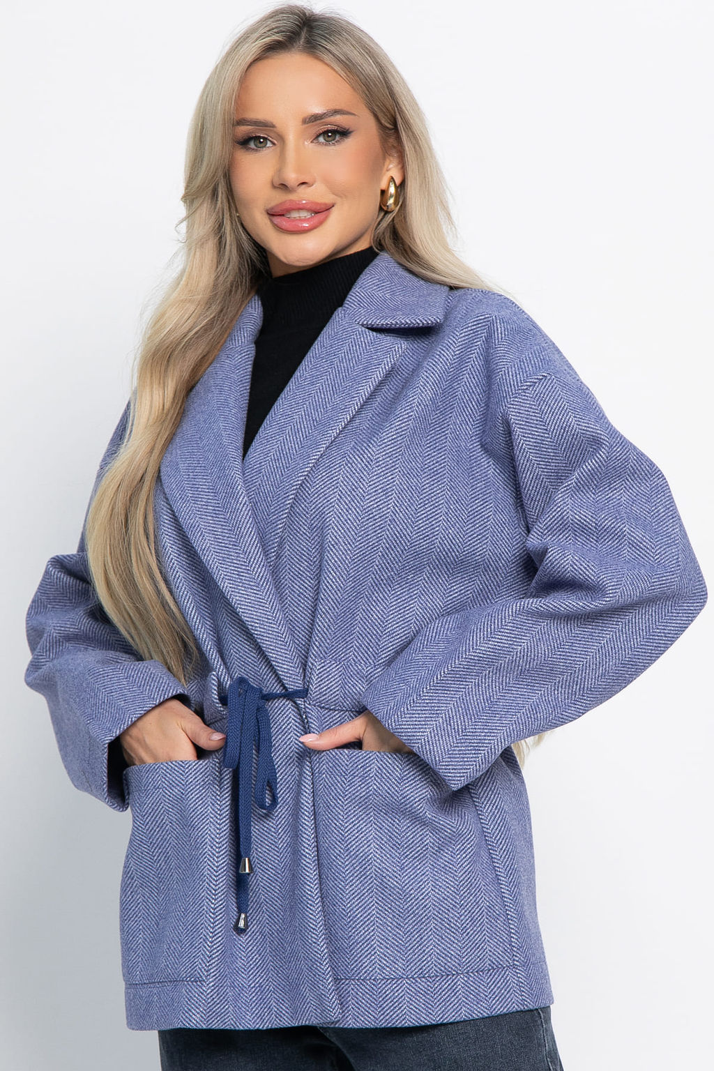 Пальто-пиджак (ткань: драп) - Lt collection фото 85