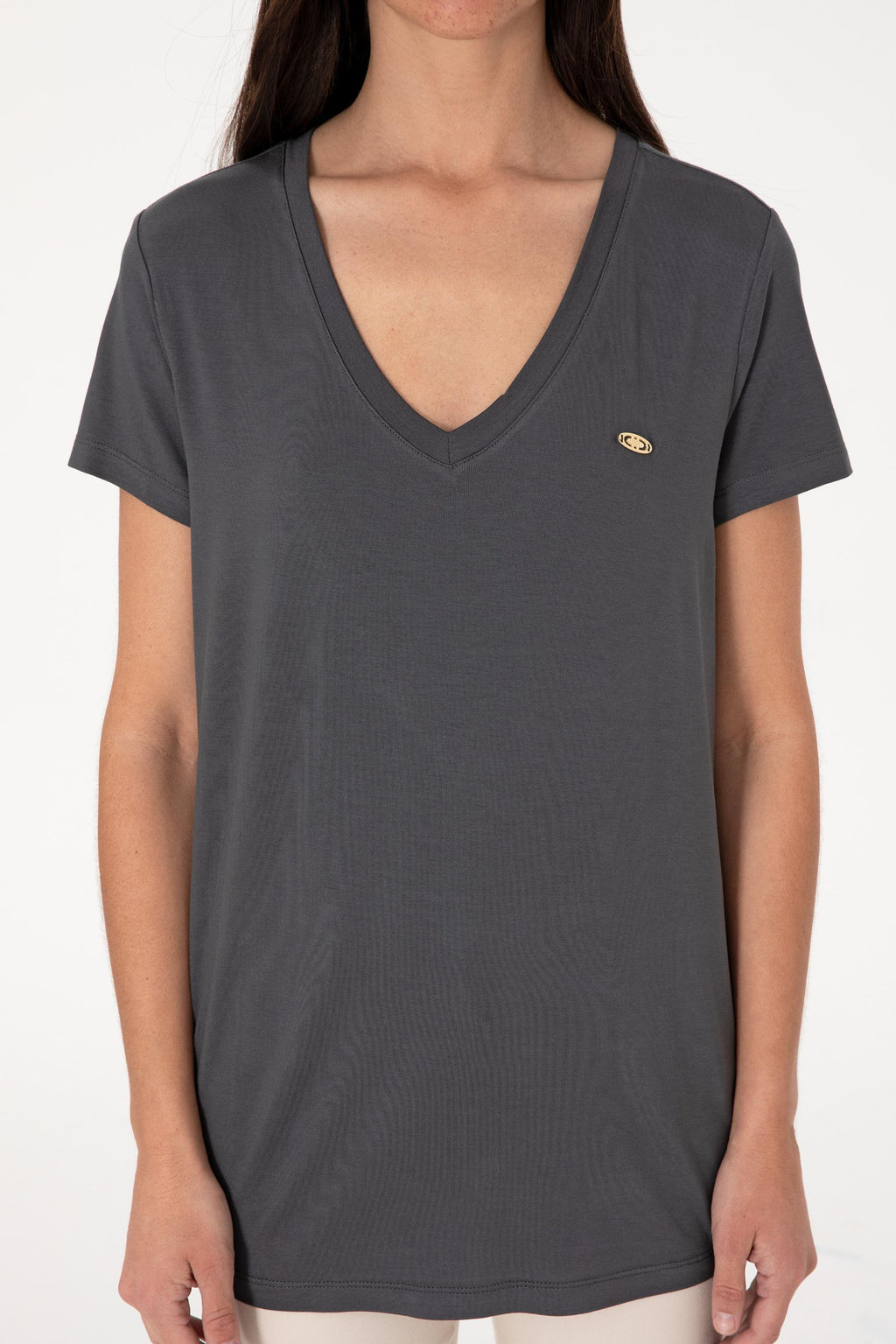 Kad_n Antrasit Basic Ti__rt Sepette S_rpriz _ndirim - U.s. polo assn фото 6