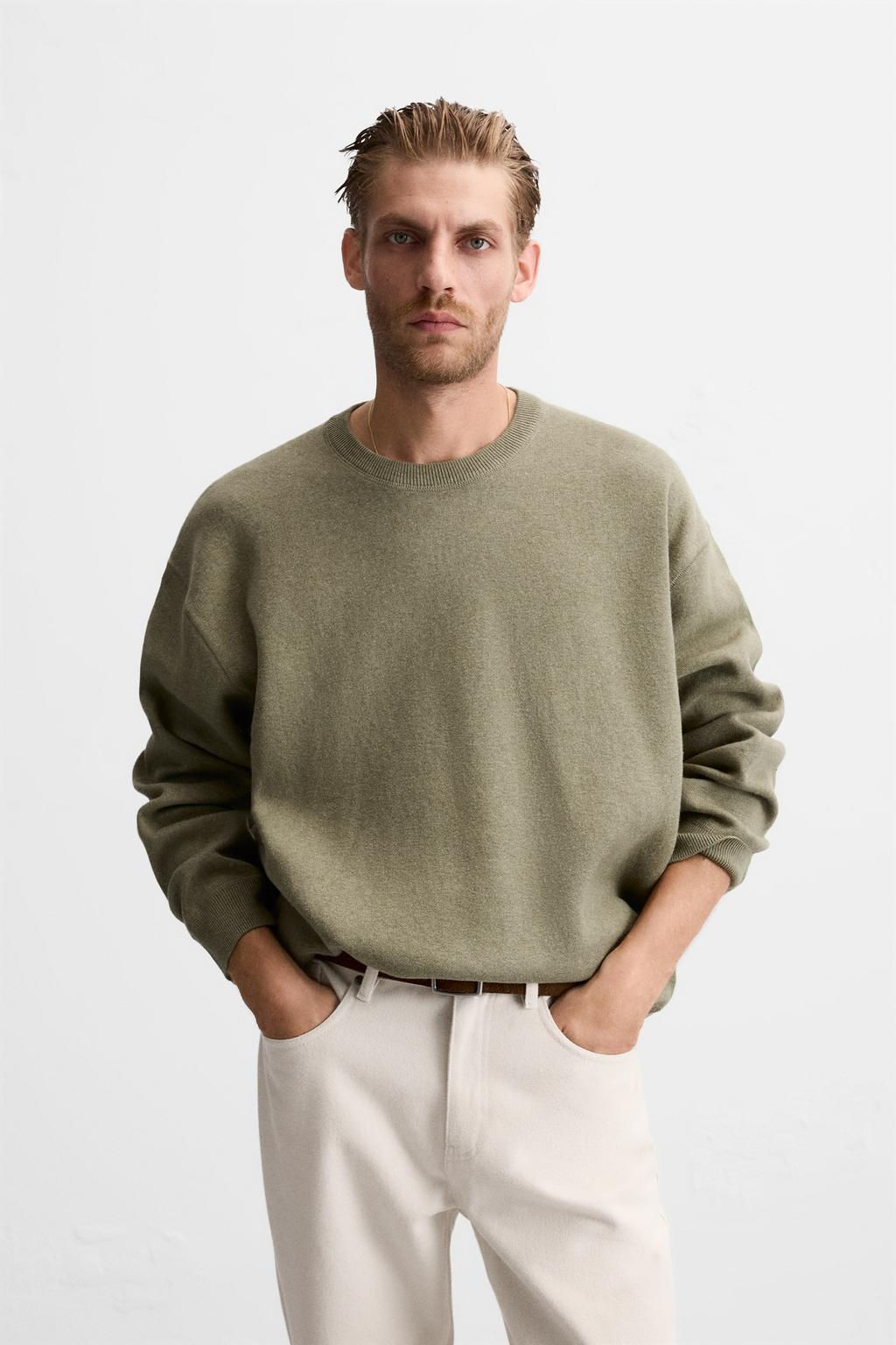 TEXTURED COTTON SWEATER - Zara фото 2