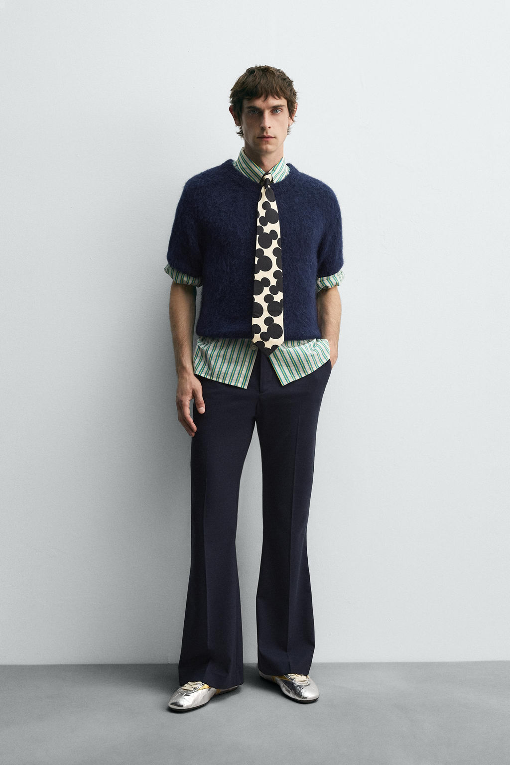 TEXTURED CARDIGAN HARRY LAMBERT FOR ZARA X DISNEY