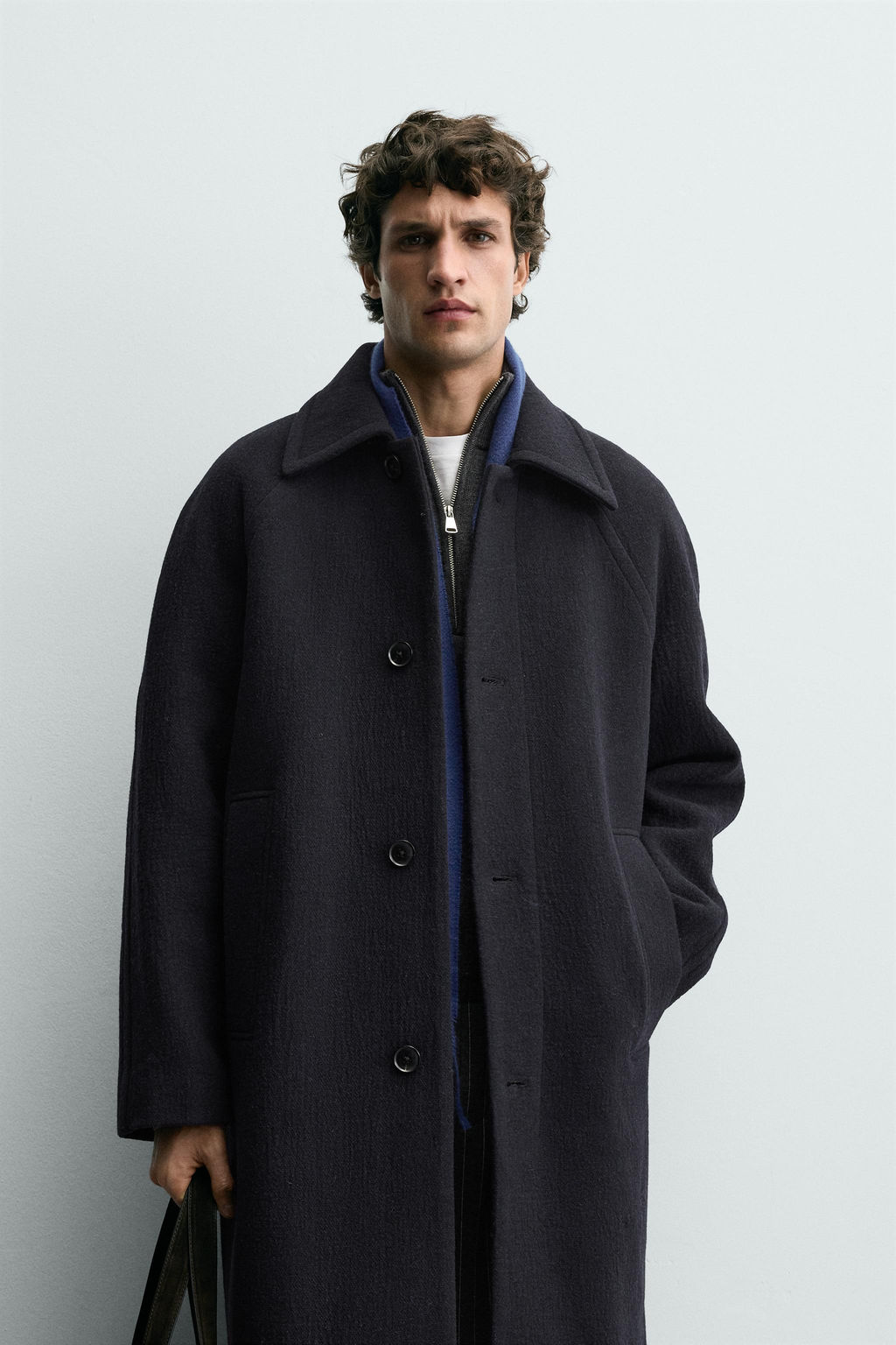 WOOL BLEND STRUCTURED COAT - Zara фото 2